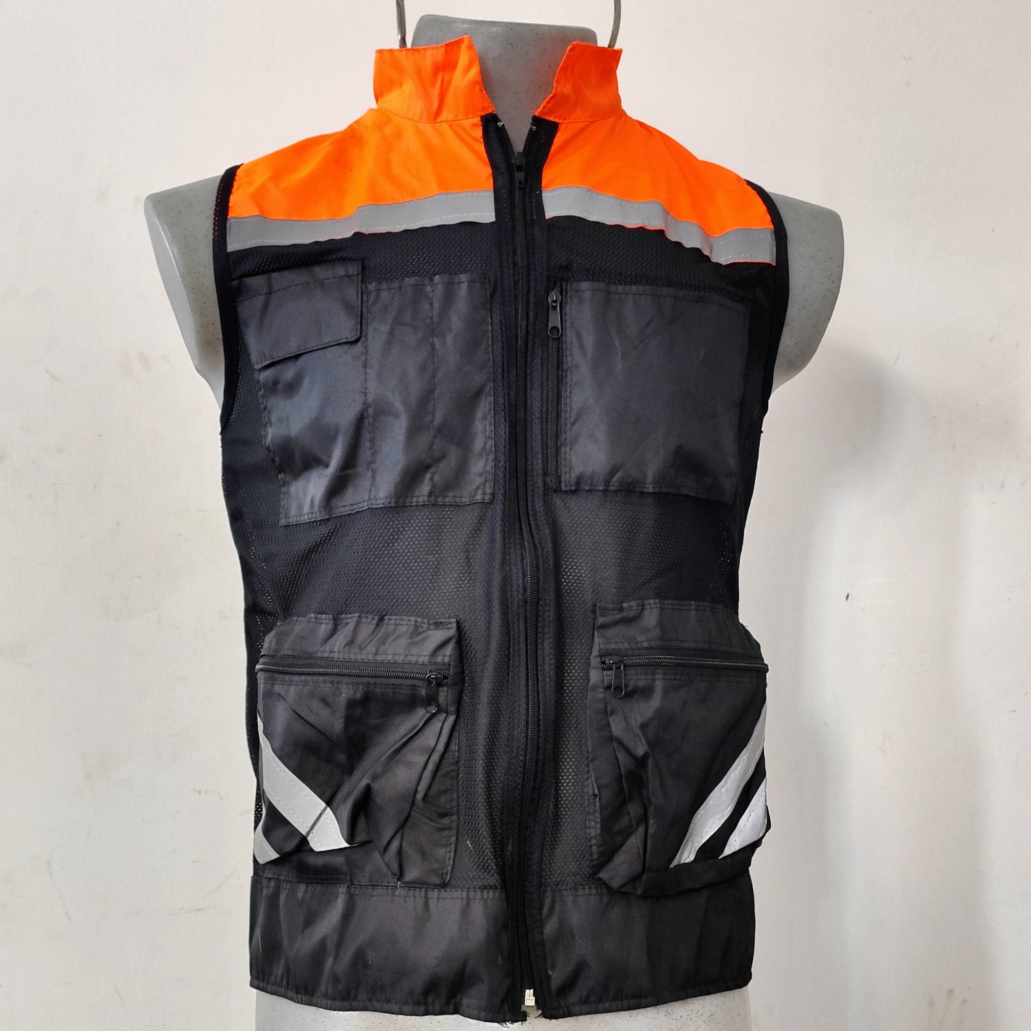 🦺 Chaleco Riviera de Alta Visibilidad Negro / Naranja