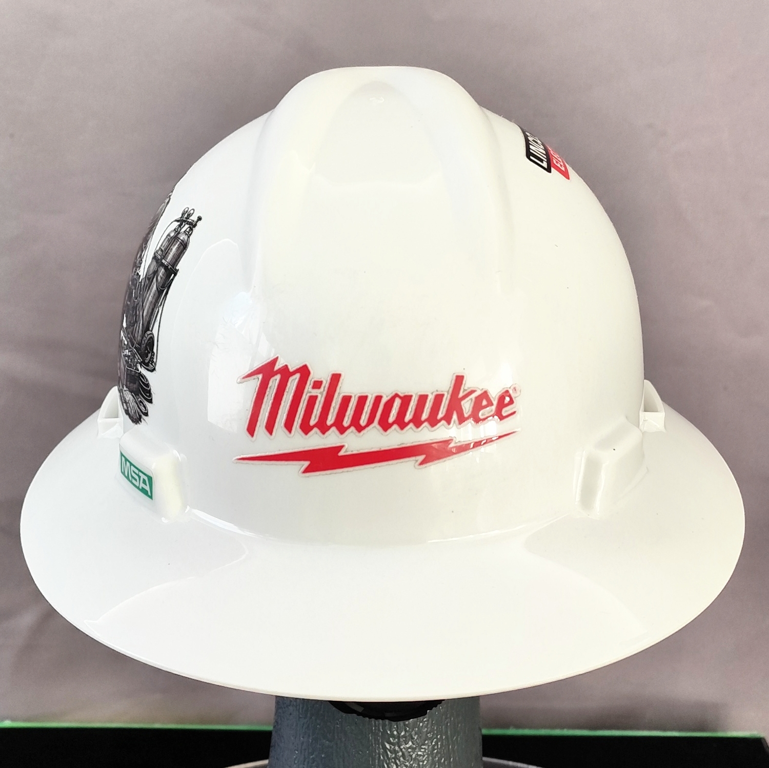 ⚡ Casco MSA Blanco Personalizado de Soldador 🔥👨‍🏭