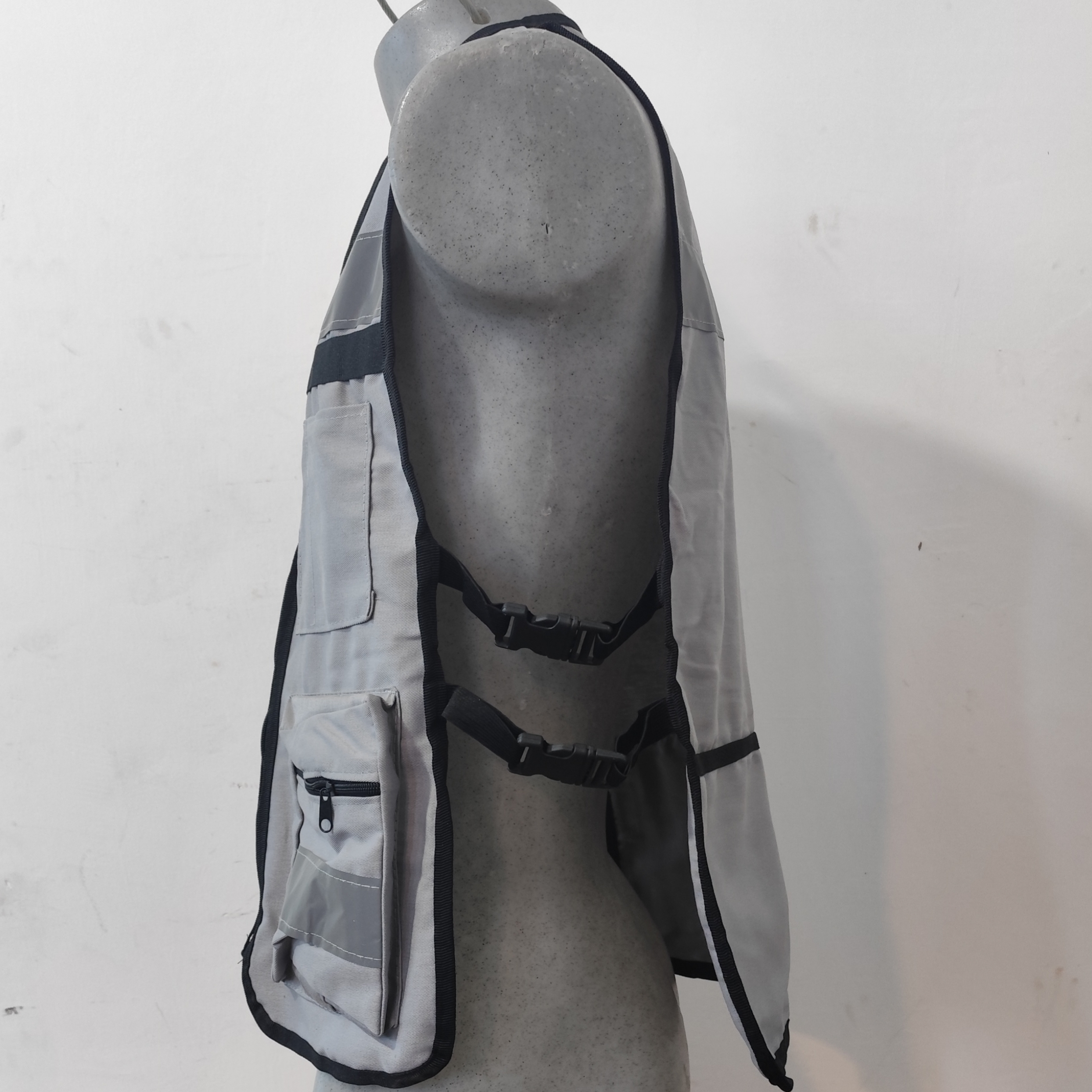 Chaleco Brigadista Unitalla Color Gris Perla