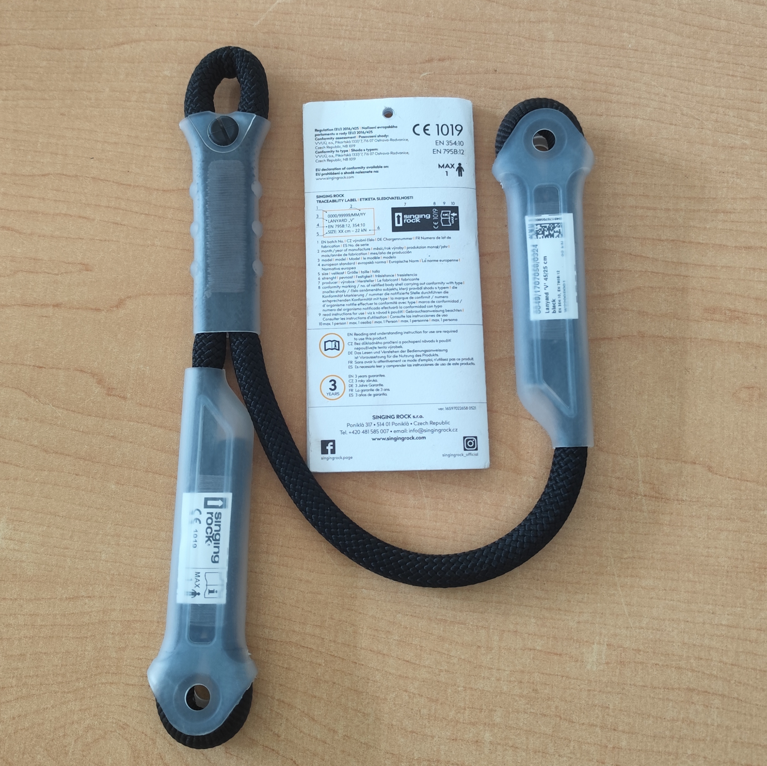 Lanyard en “V” SINGING ROCK (45 cm / 25 cm)