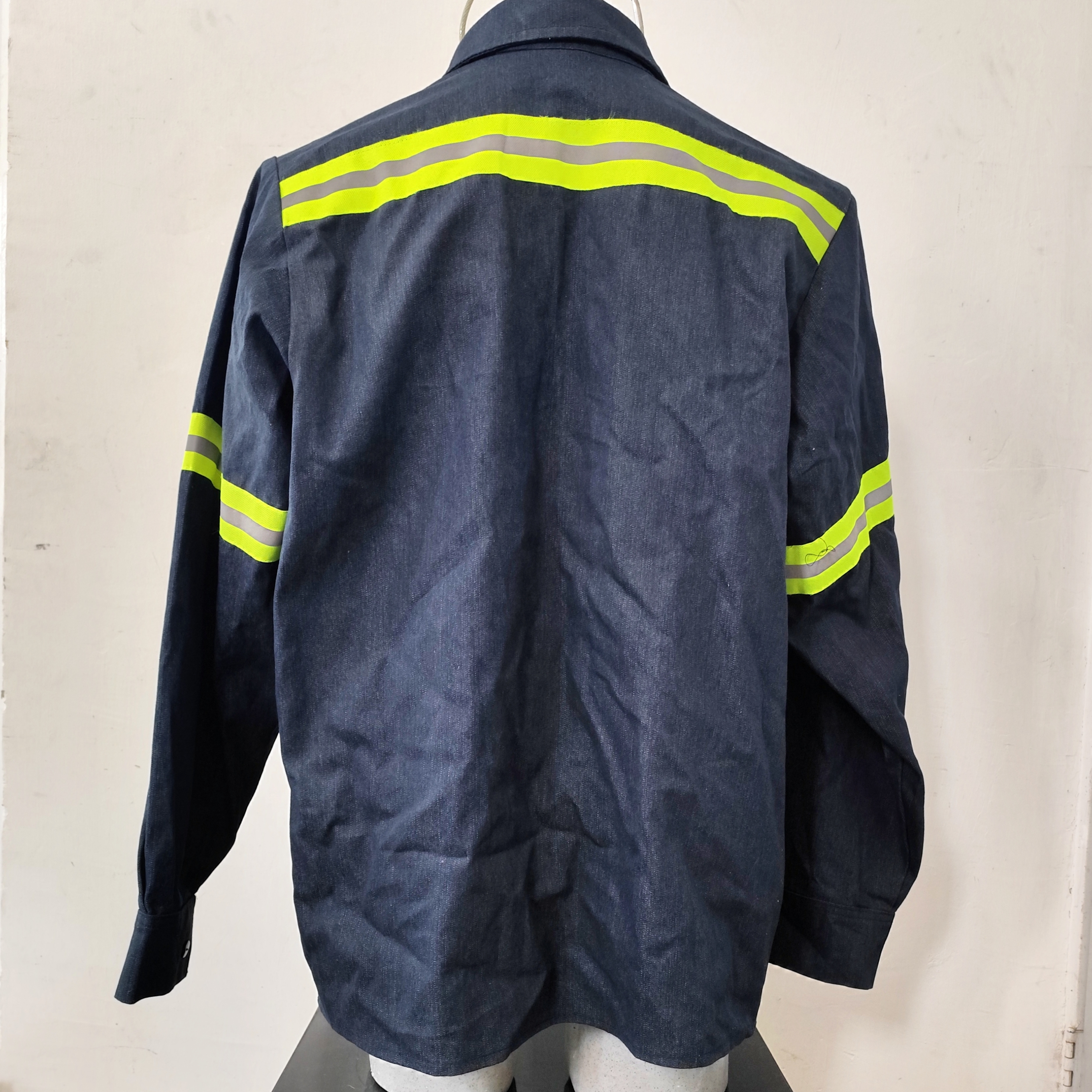 Camisa de Mezclilla Industrial 10 oz con Reflejantes