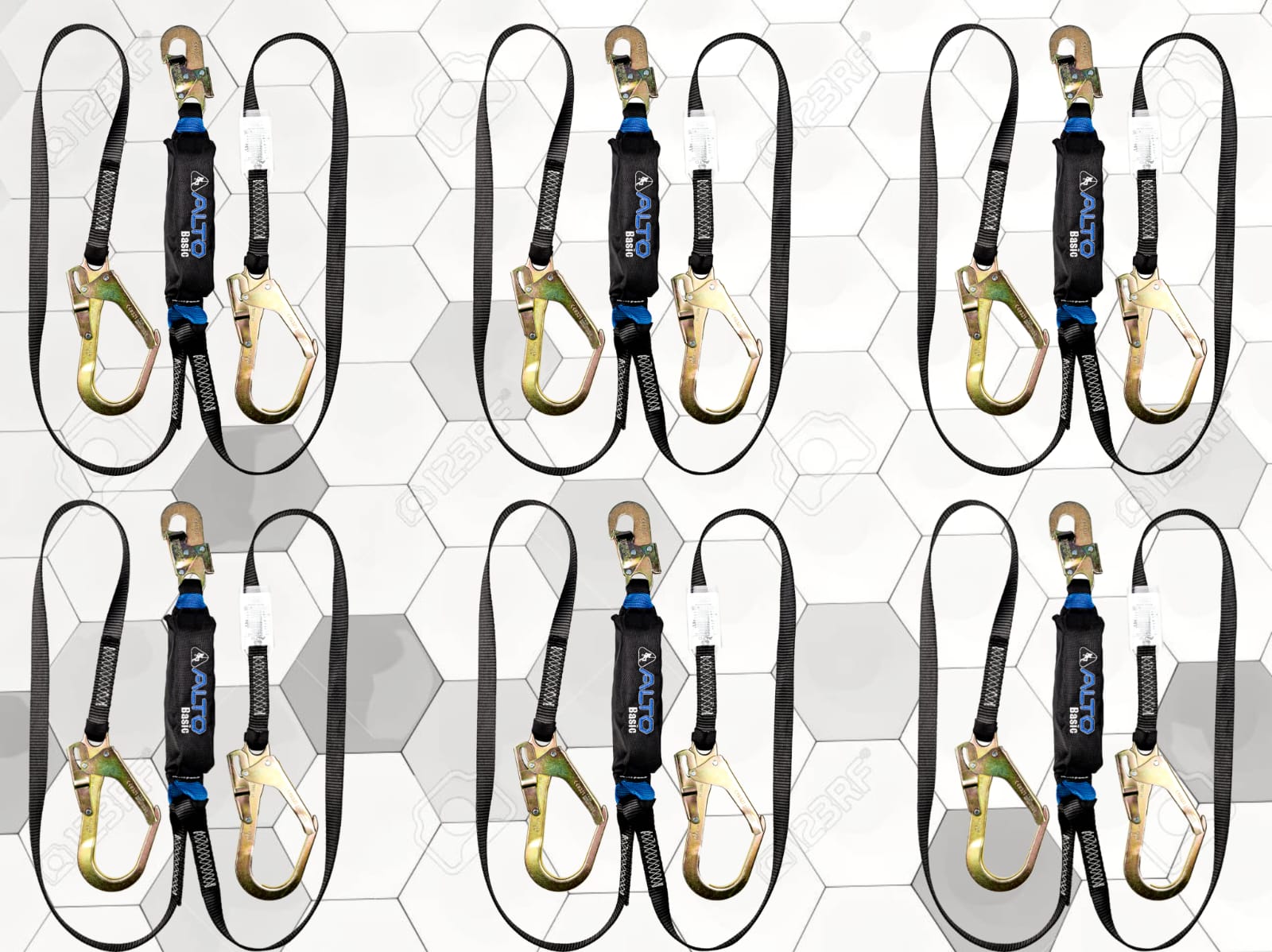 SIX PAC, Línea de vida doble con absorbedor de energía ALTO MODELO C11PG-1.80