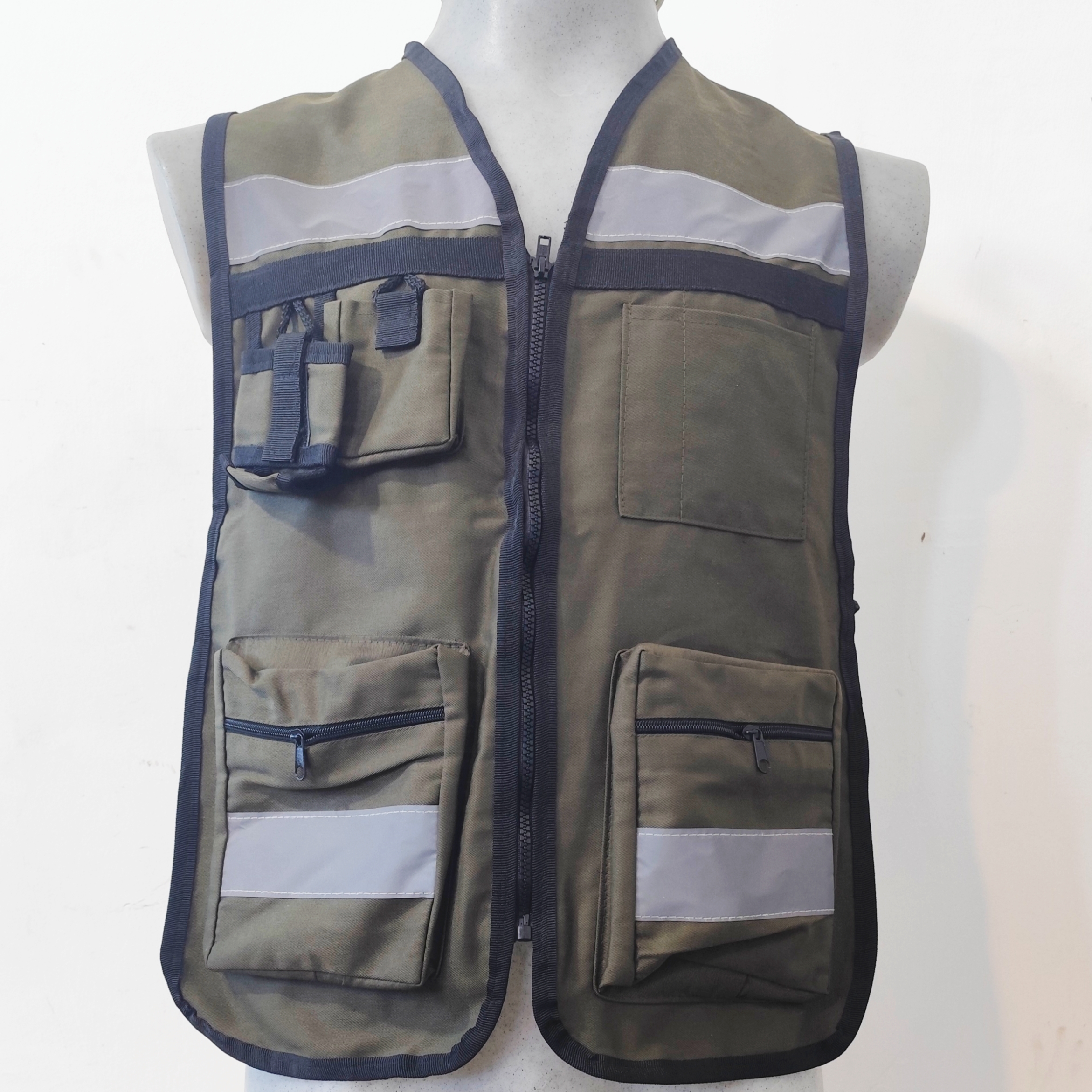 Chaleco Brigadista Unitalla Color Verde Olivo