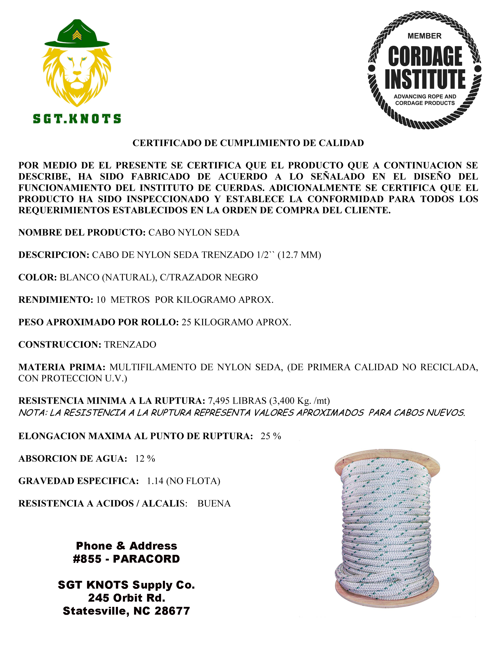 CABO 13 MM DOUBLE YATCH