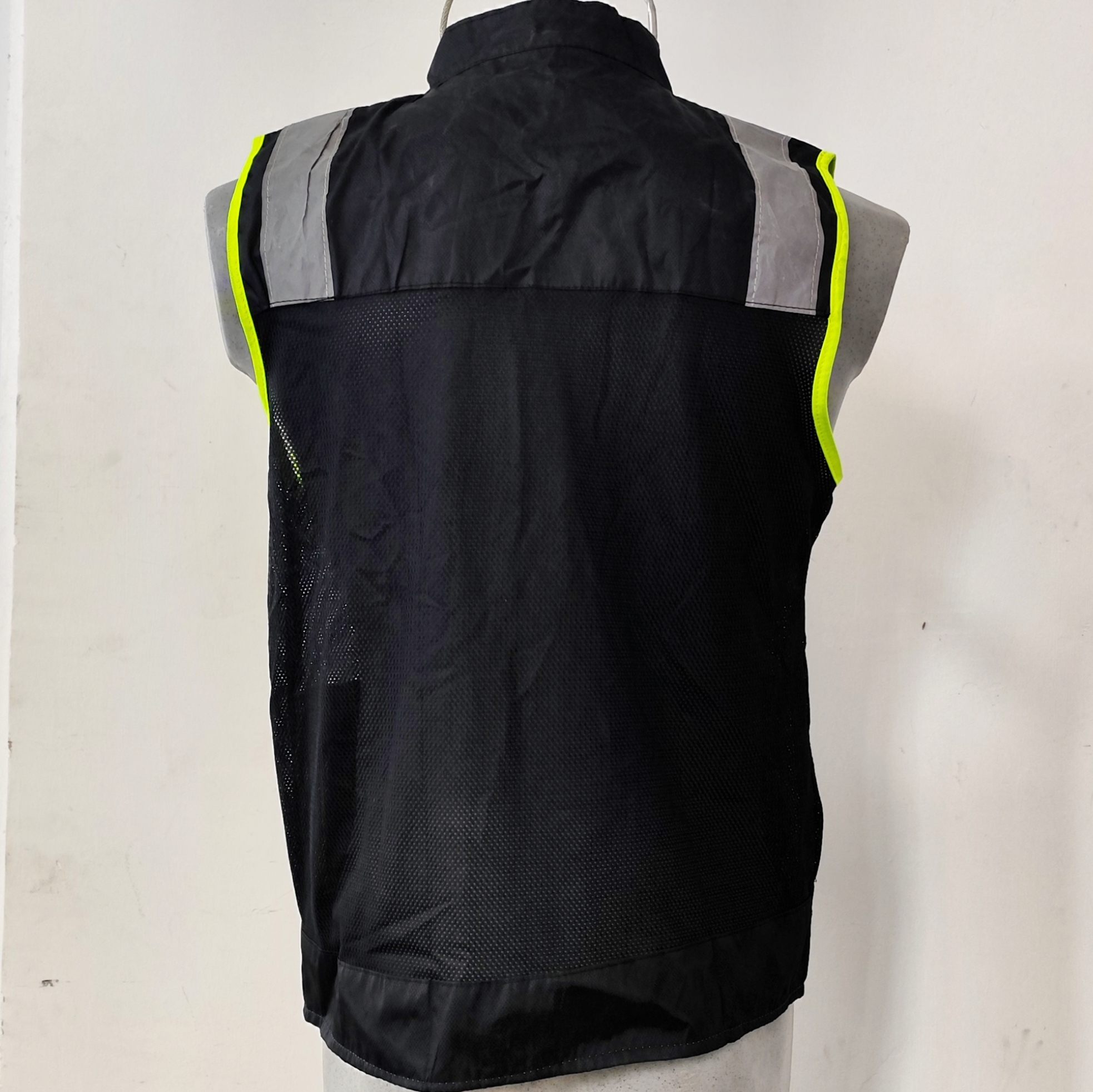 Chaleco Regio de Alta Visibilidad Negro / Amarillo Neon