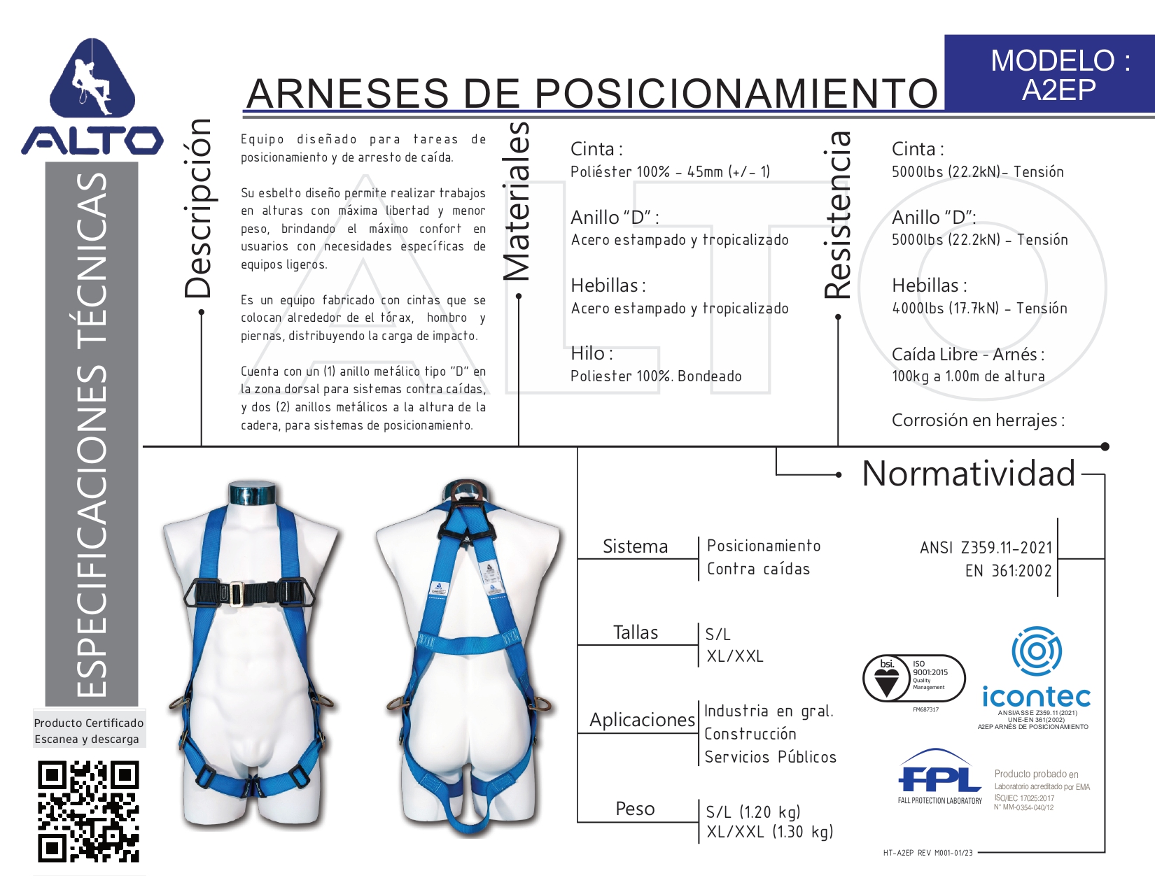A2EP ARNES DE POSICIONAMIENTO ALTO