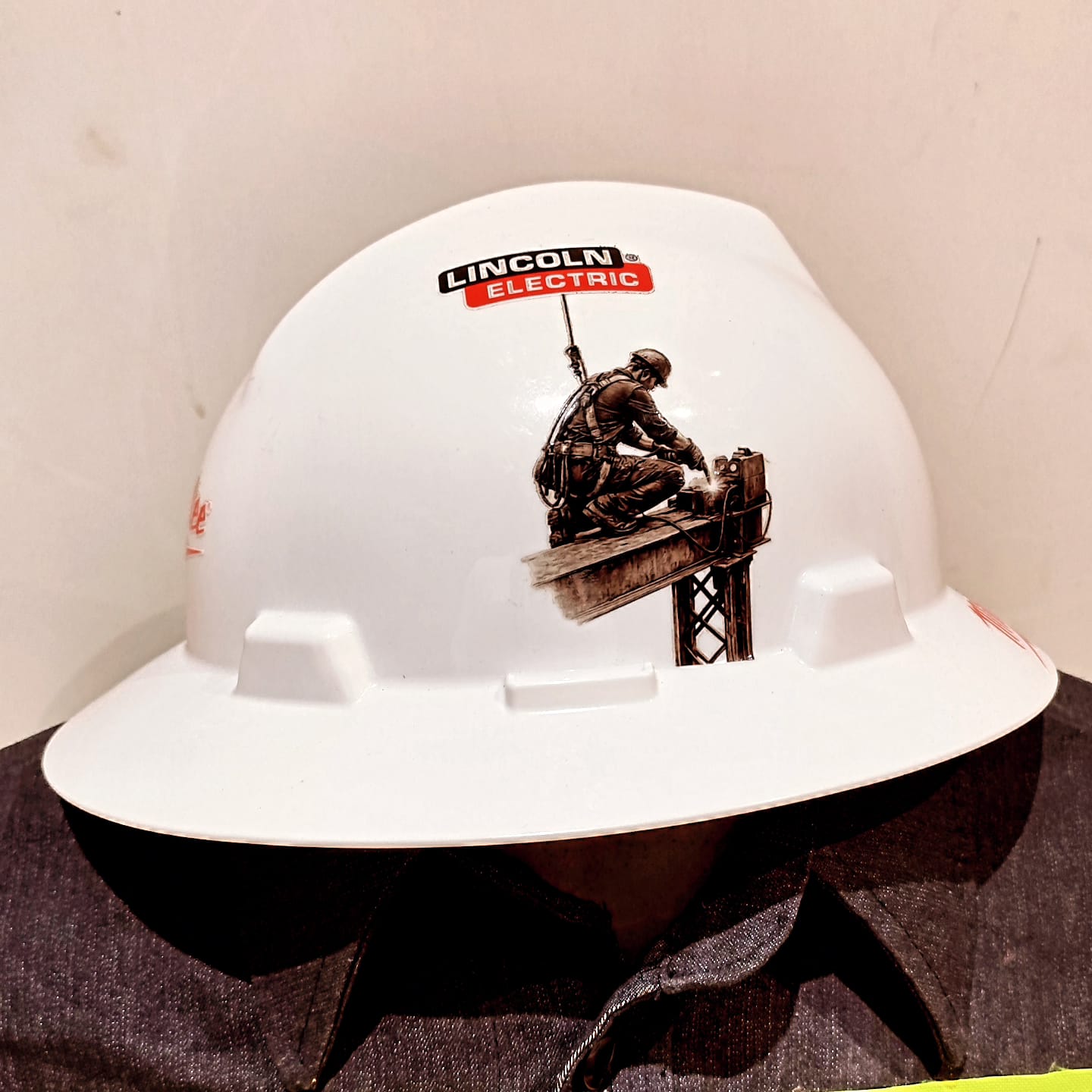 ⚡ Casco MSA Blanco Personalizado de Soldador 🔥👨‍🏭