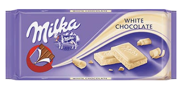 Milka White Chocolate Bar 24 Pack