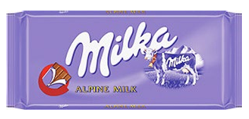 Milka Alpine Milk Chocolate 25 Pack