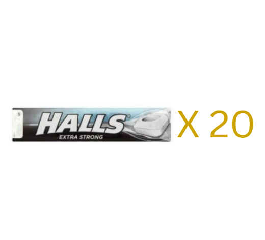 Halls Extra Strong Menthol 