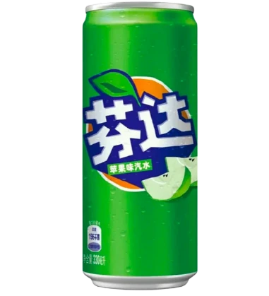 Fanta Green Apple Flavor Soda 24 Pack