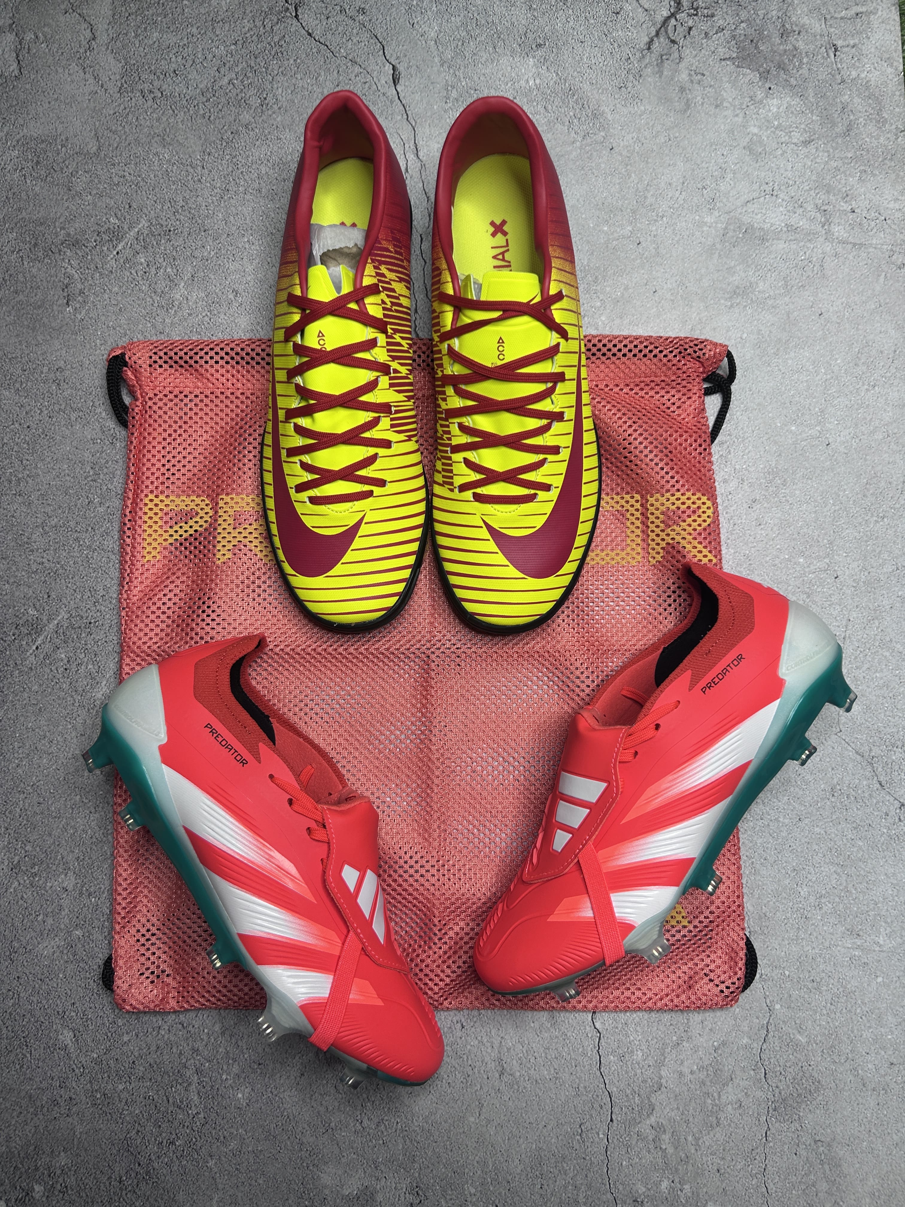 Predator 30 Redwhite Colourway X TF Combo