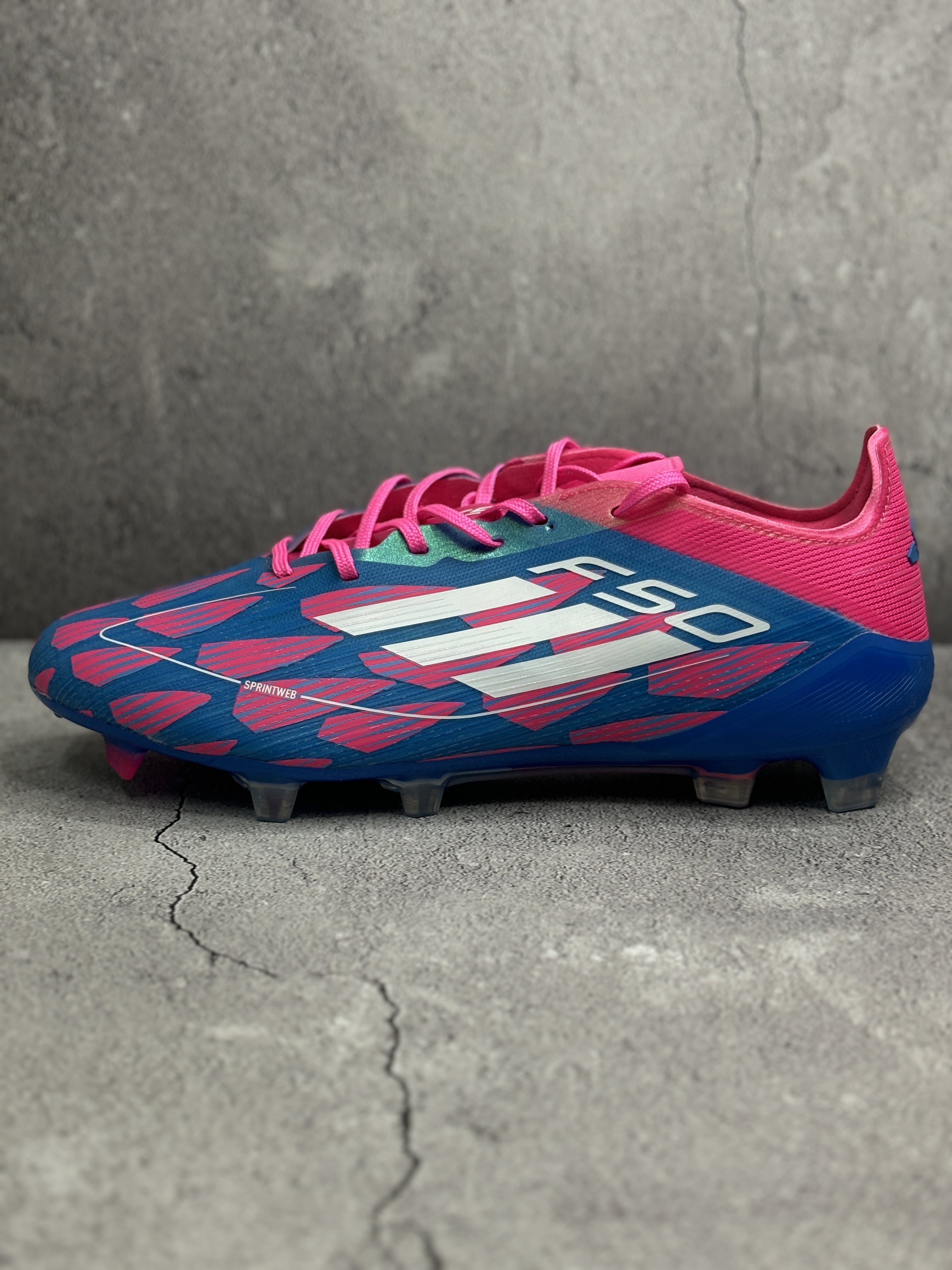 F50 Blue Pink Colourway Laced