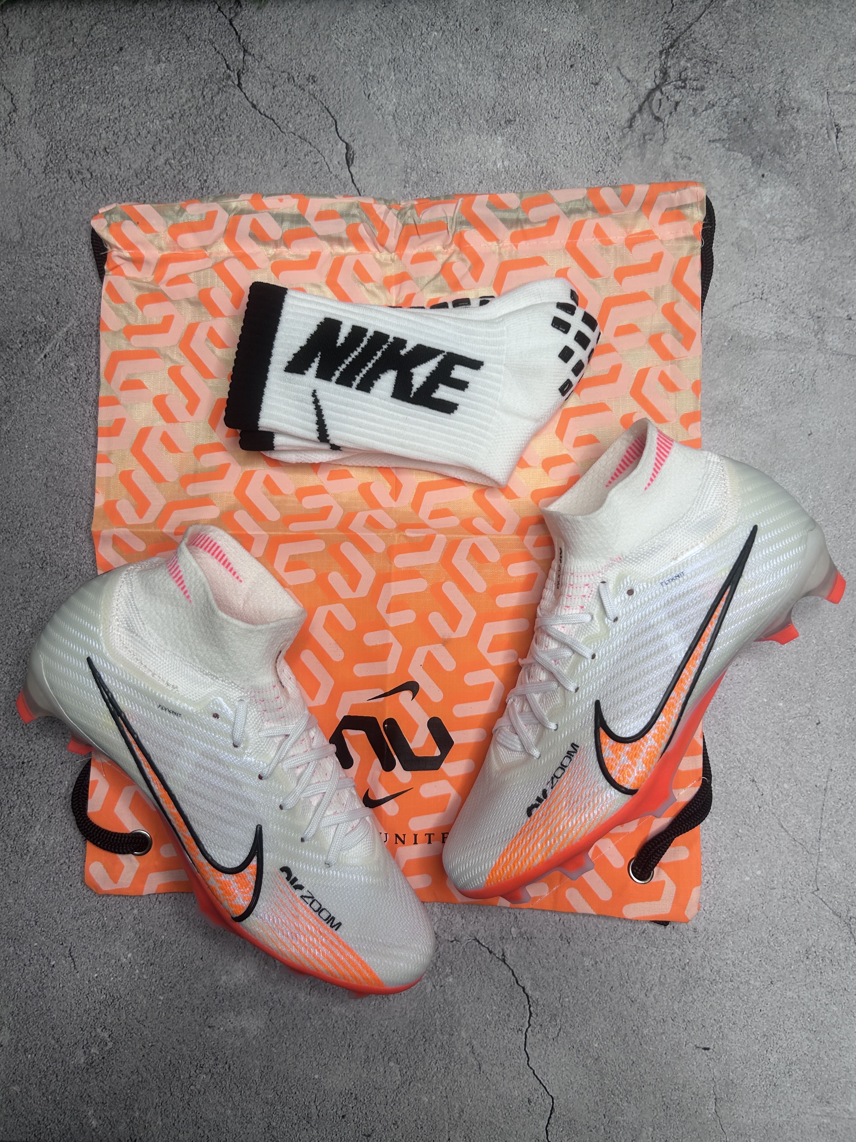 Superfly 9 White Orange Custom Colourway X Accessories combo