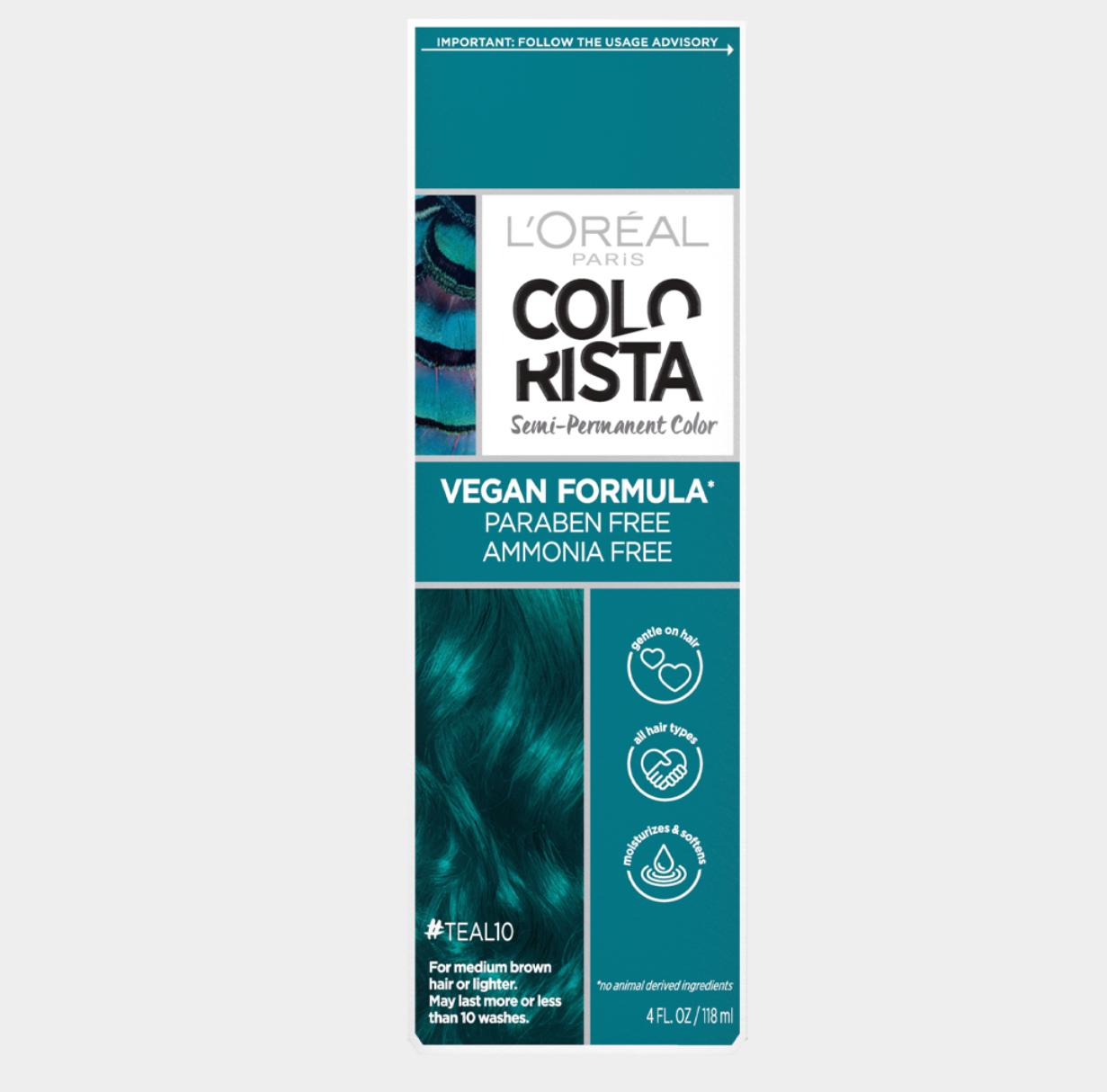 L'Oreal Paris Colorista Semi-Permanent Hair Color #Teal10