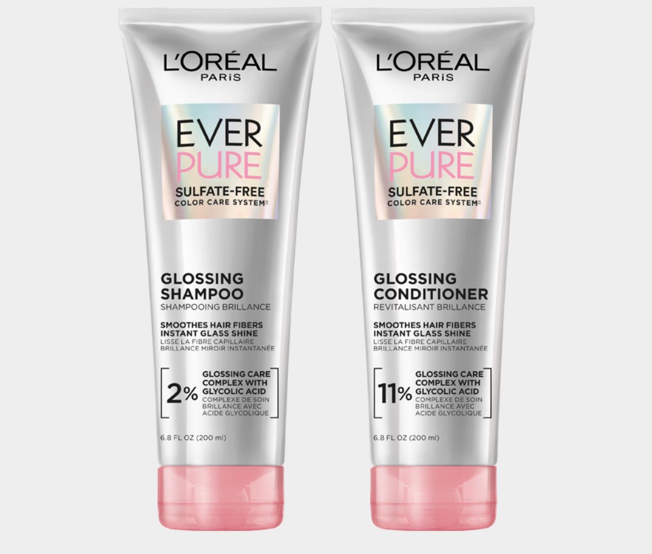 L’Oréal Paris EverPure Glossing Shampoo and Conditioner Set
