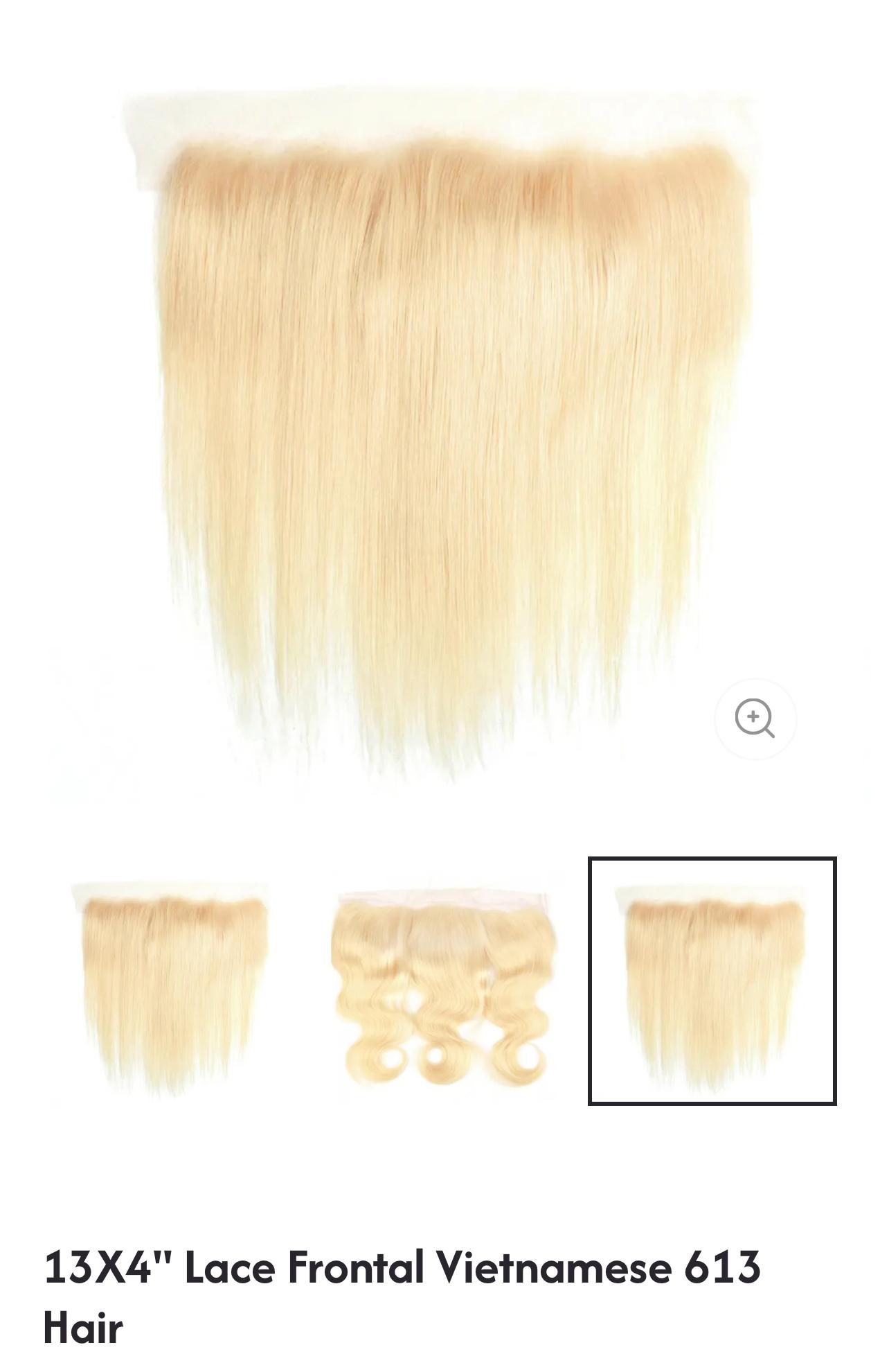 13x4'' Lace Frontal Vietnamese 613 Hair