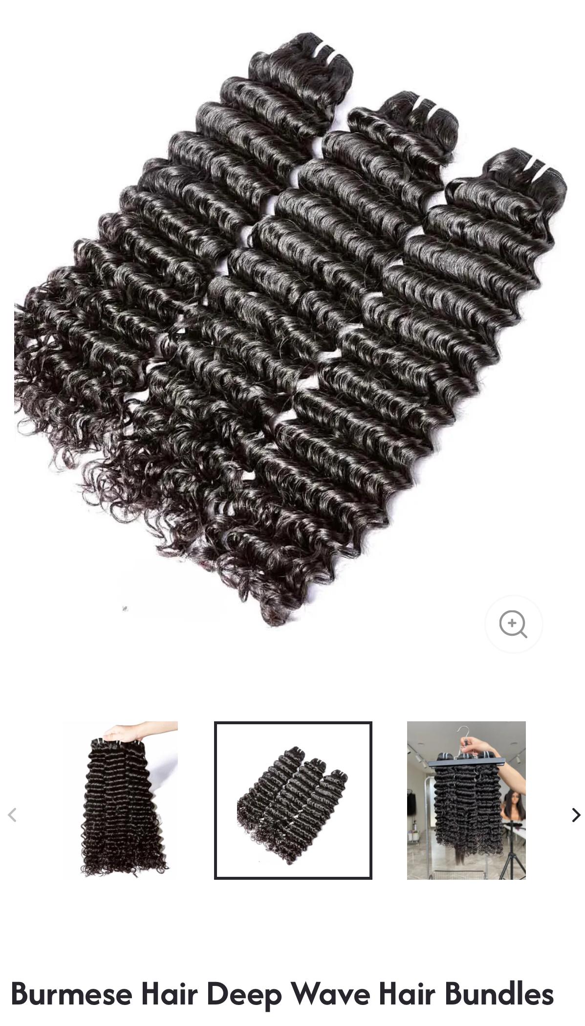 Burmese Hair Deep Wave Bundles