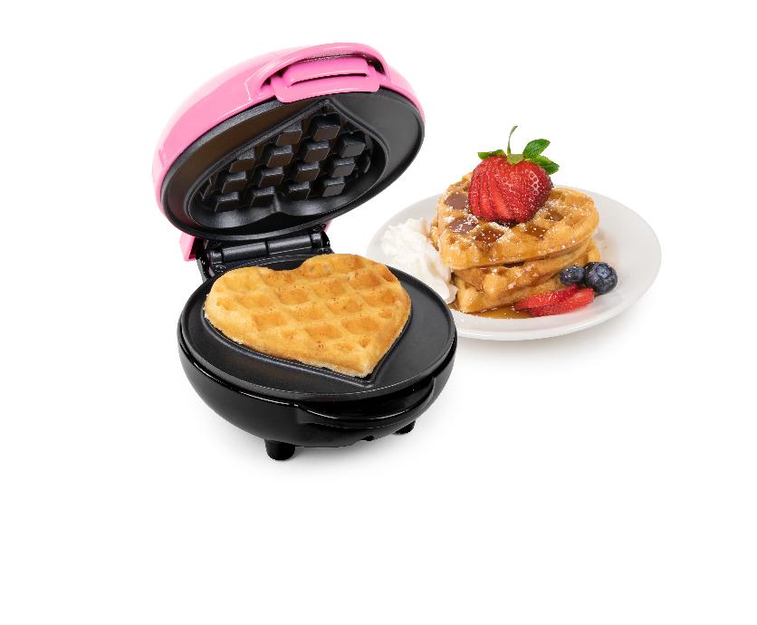 Heart-Shaped Mini Waffle Maker