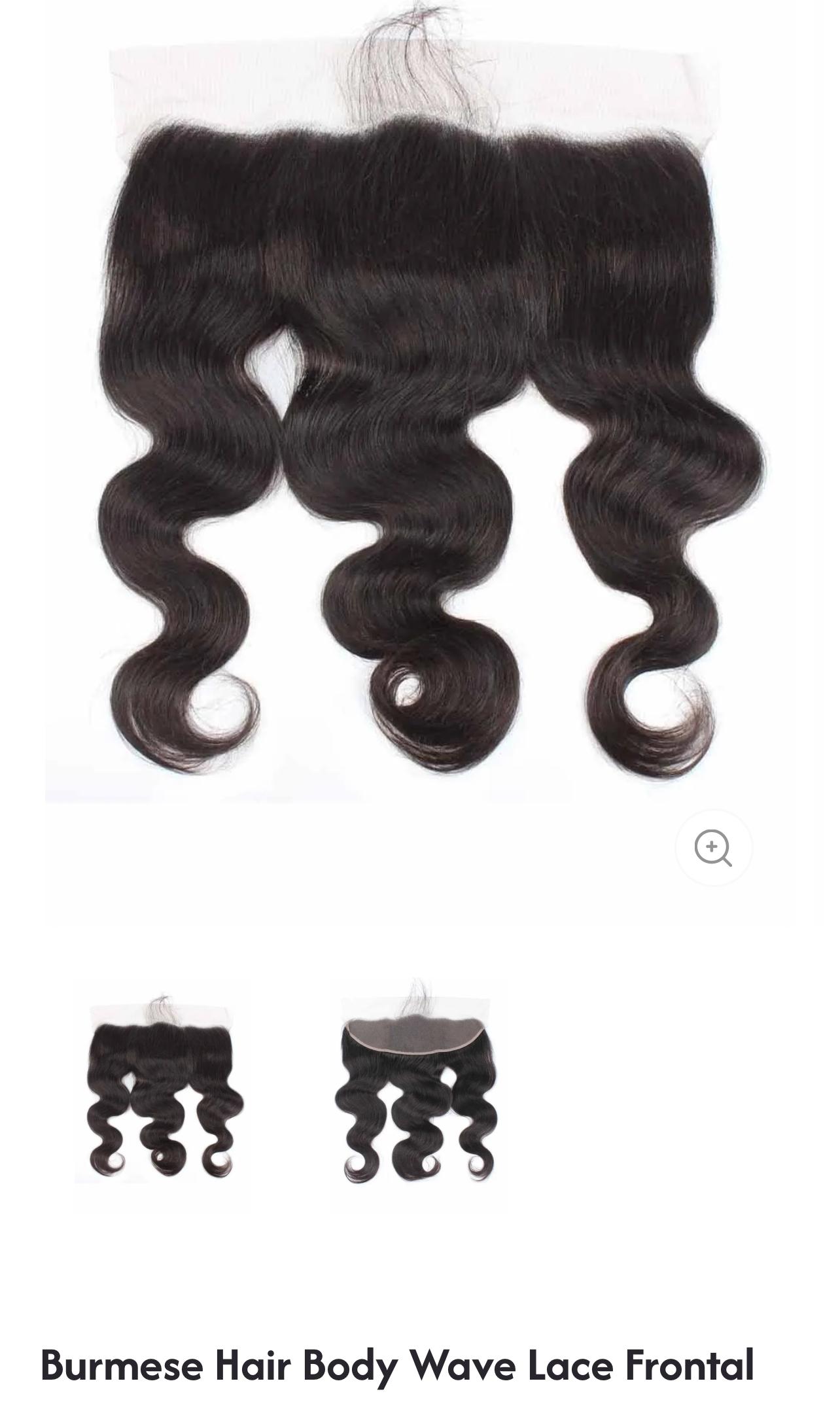Burmese Hair Body Wave Lace Frontal
