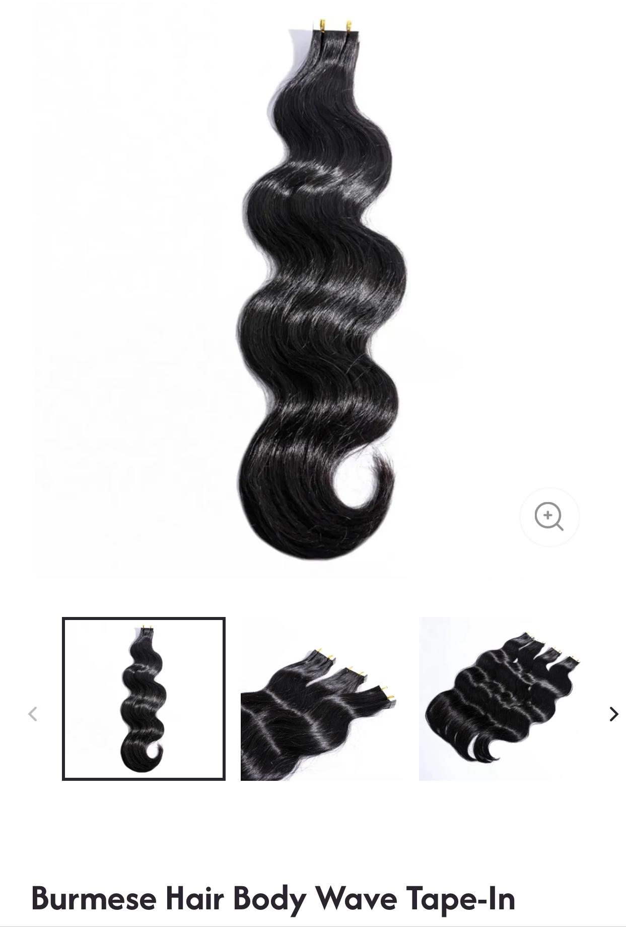 Burmese Hair Body Wave Tape-In