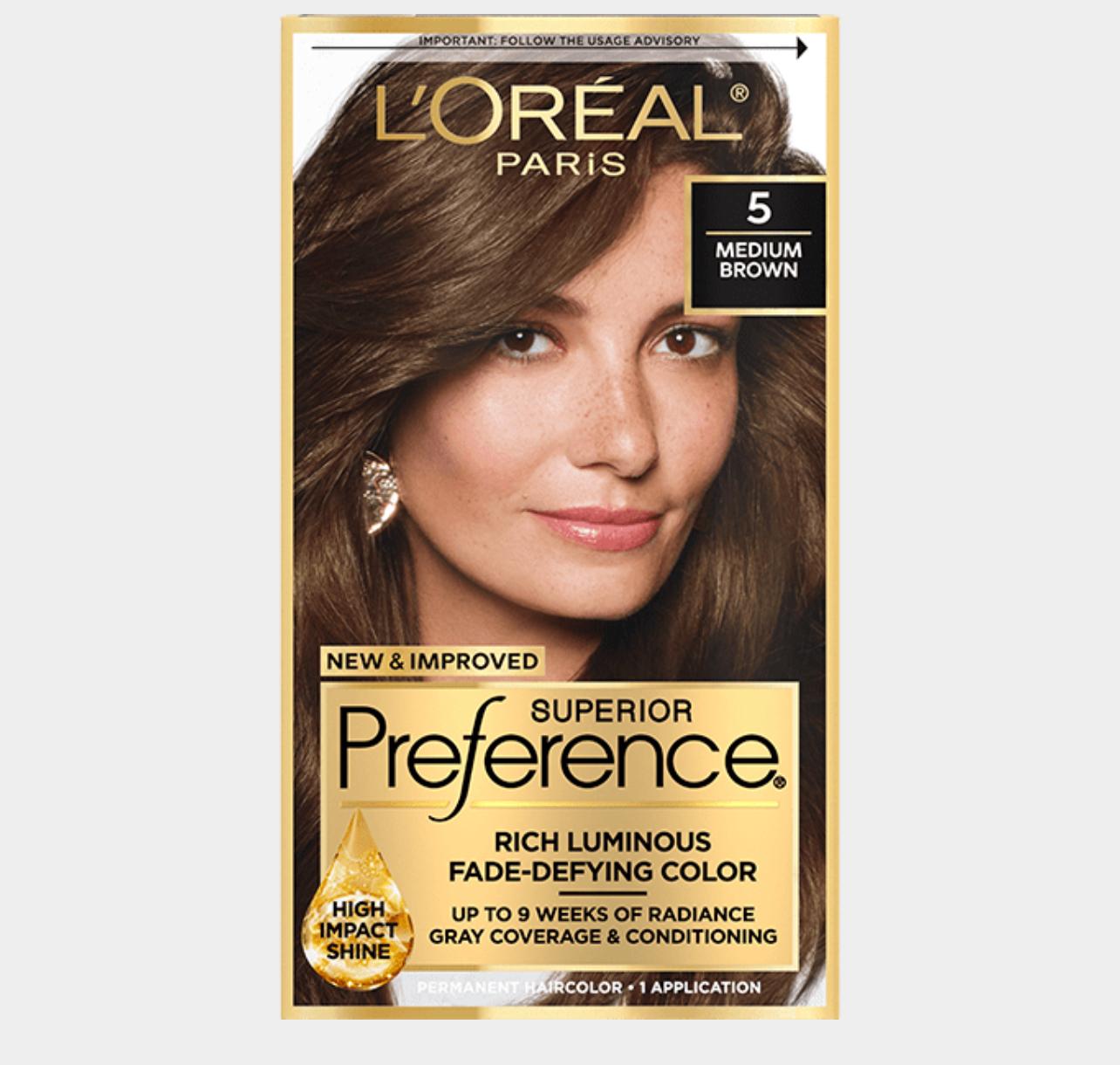 L'Oréal Paris Superior Preference Hair Color 5 Medium Brown