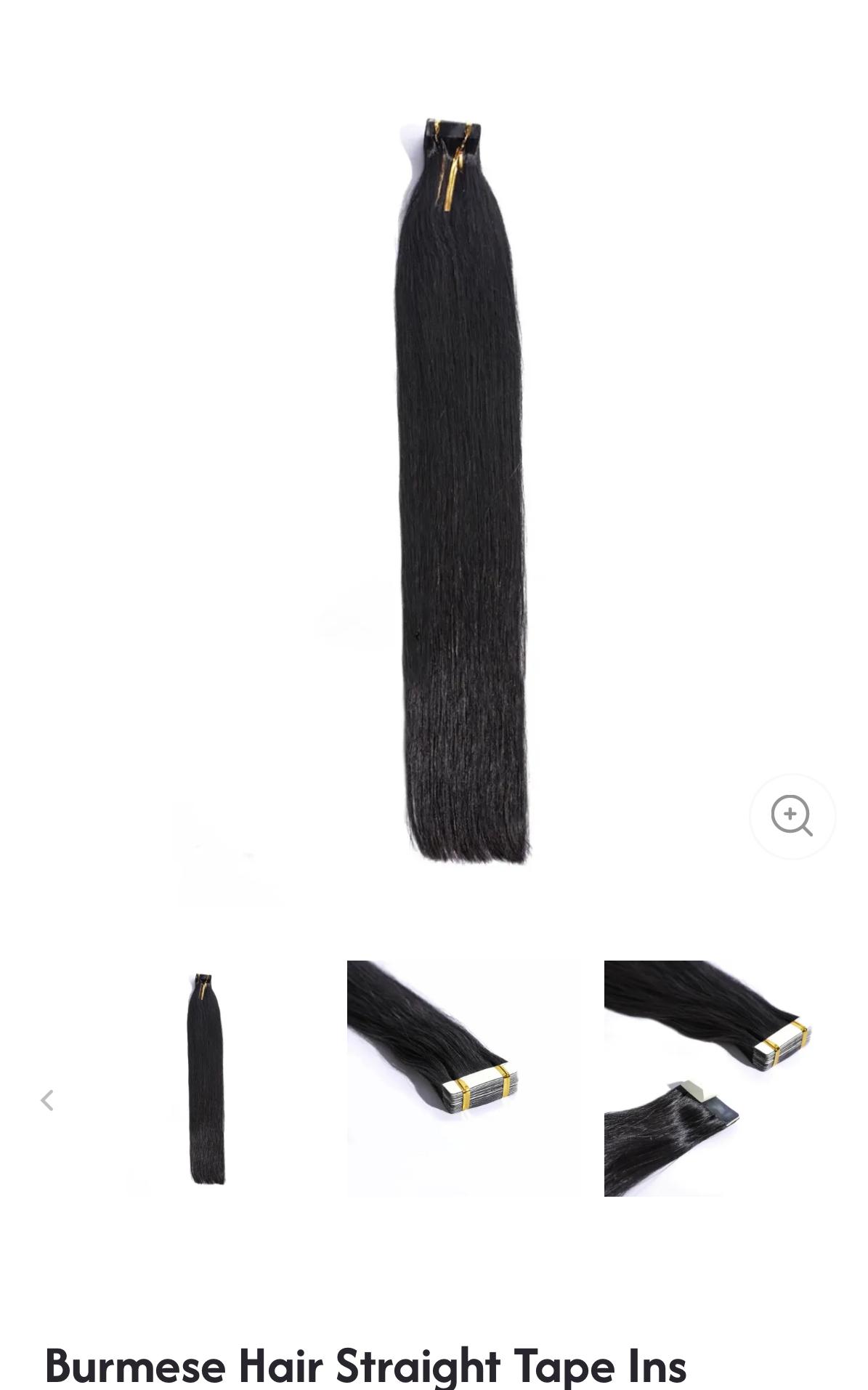 Burmese Hair Straight Tape Ins