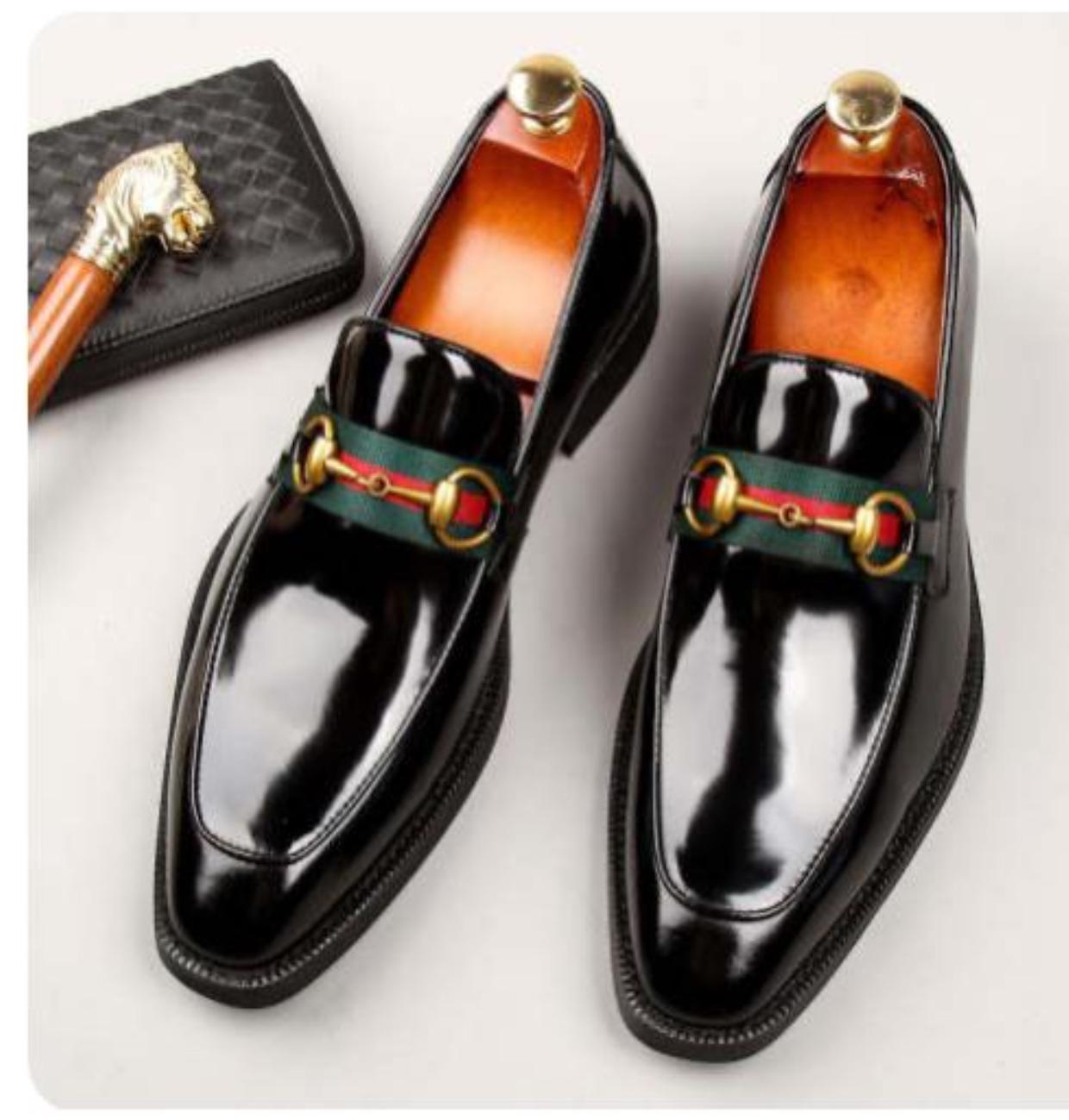 Elegant Black Leather Loafers