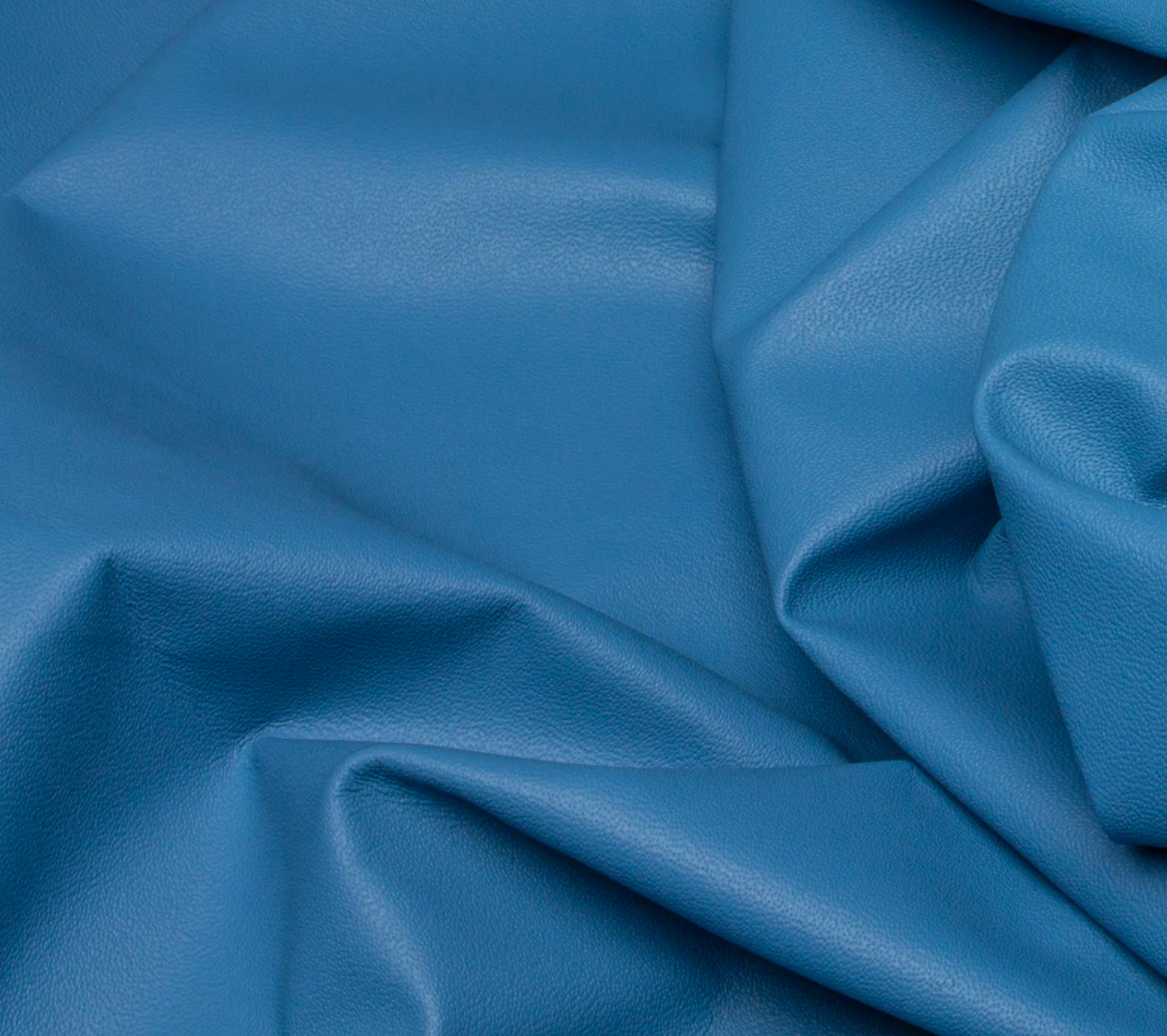 Sky Blue Natural Grain Leather with Smooth Finish