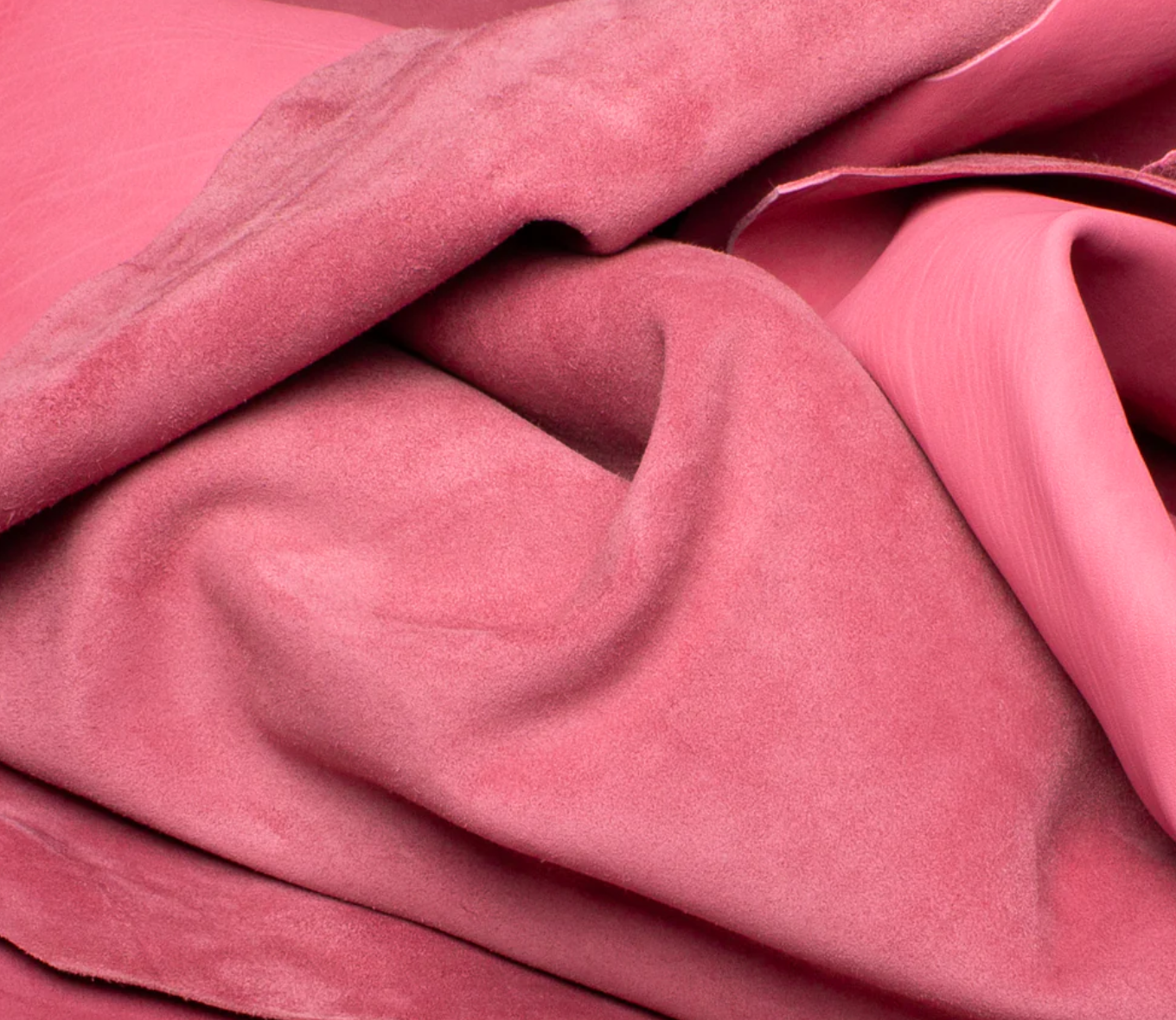 Pink Reverse Suede Babycalf Leather with Soft Nap Finish (0.8–1.0 mm)