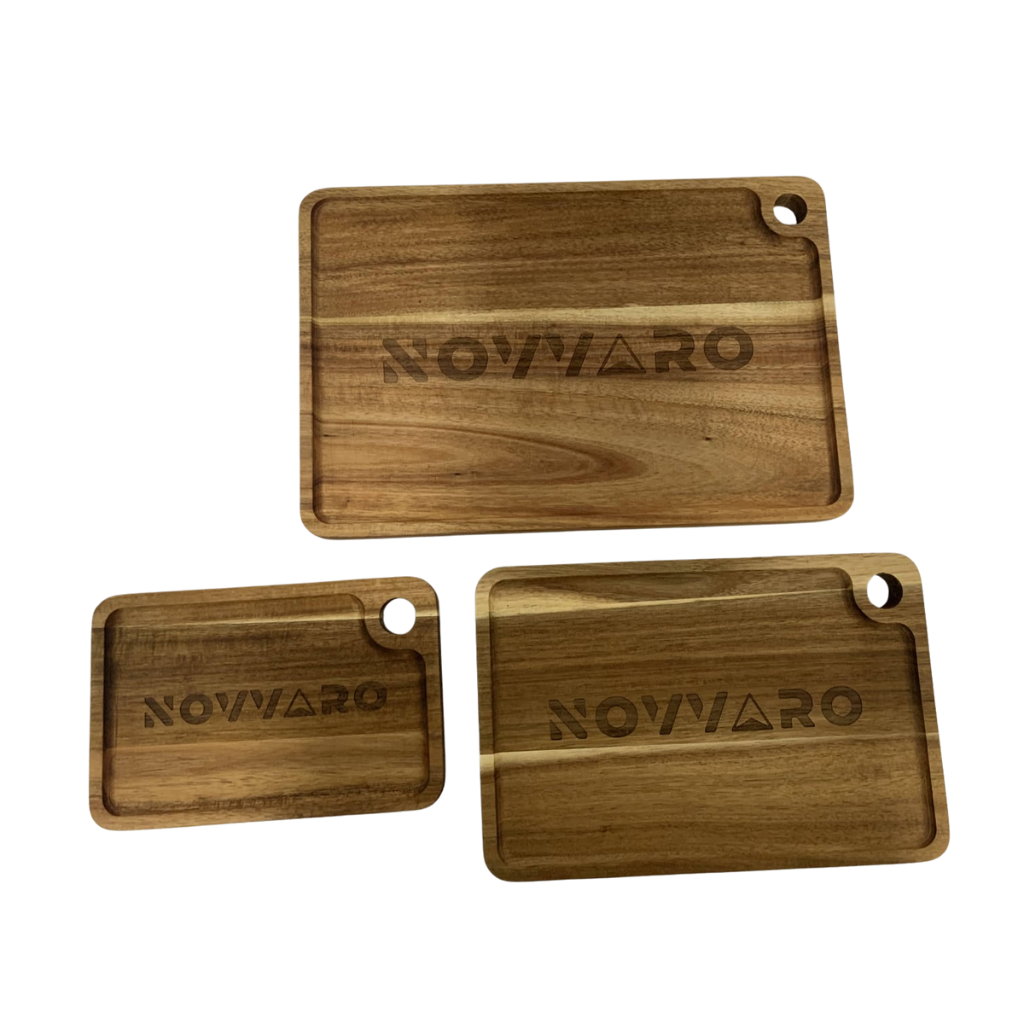Novvaro Accacia Wood Cutting Board - Set of 3