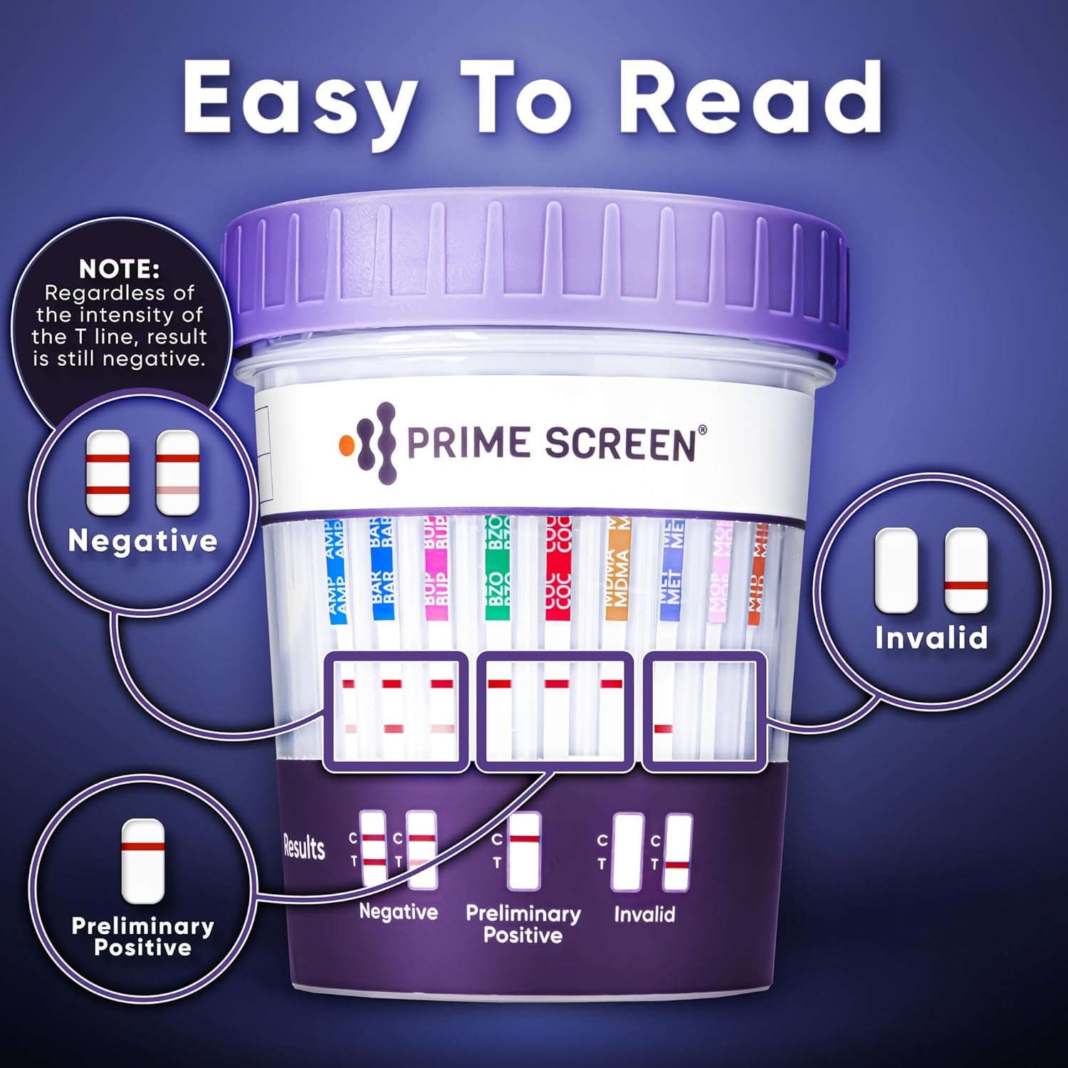 Prime Screen Multi 14-Panel (At Home) Drug Test Cup