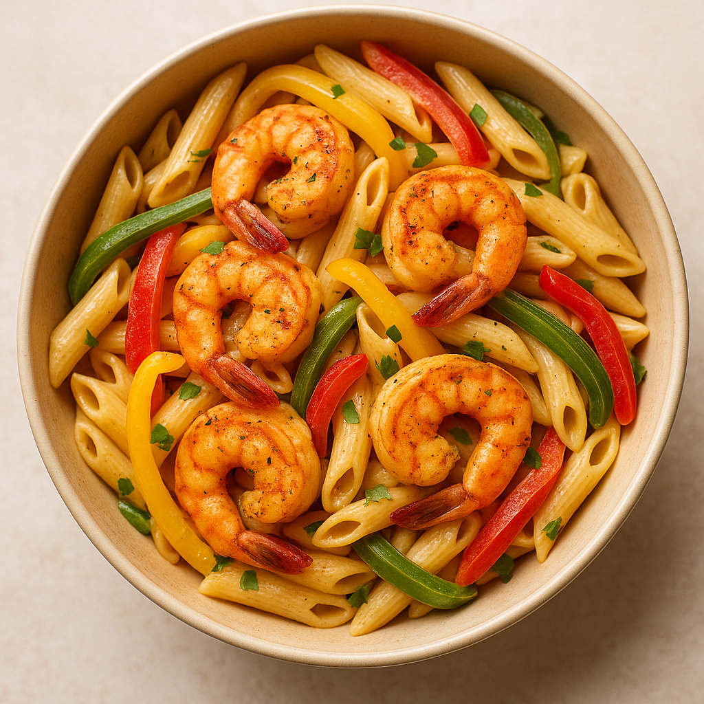 Spicy Shrimp Rasta Pasta