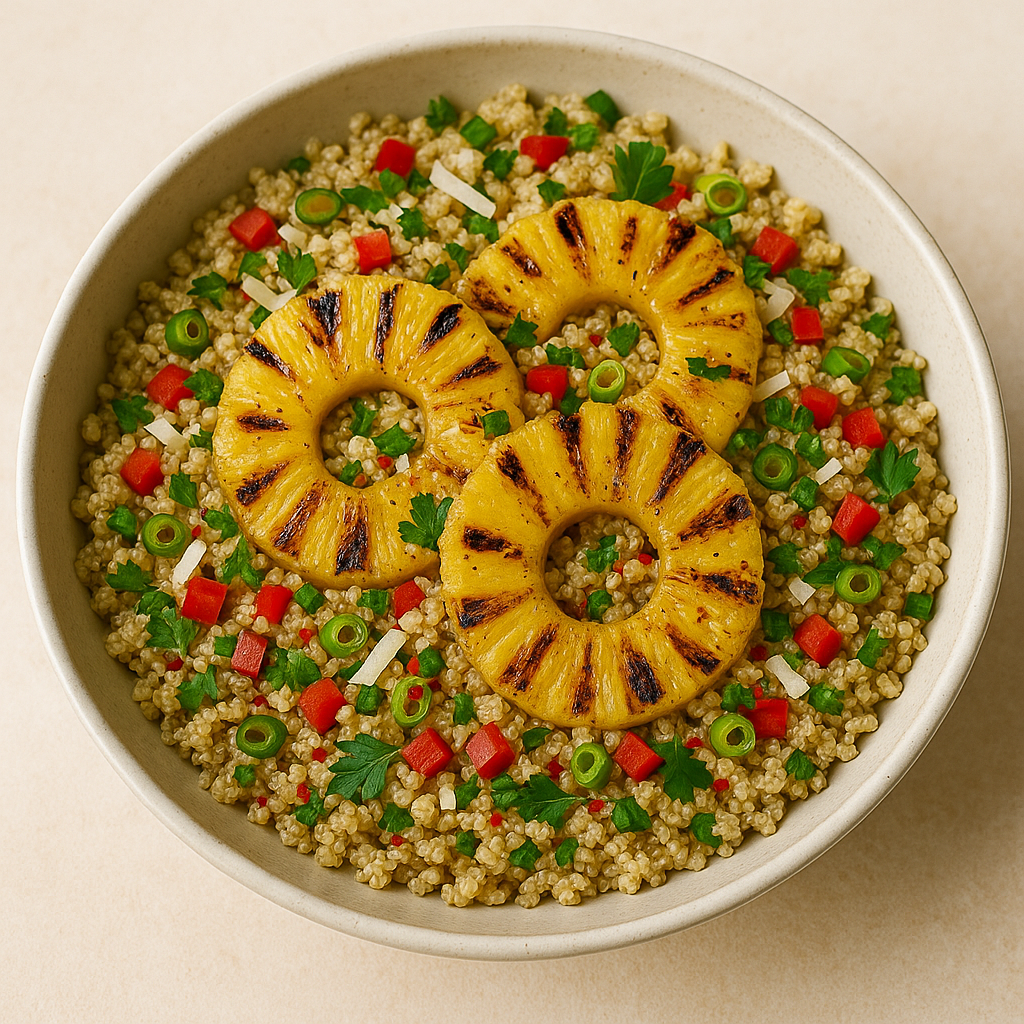 Grilled Pineapple & Coconut Quinoa