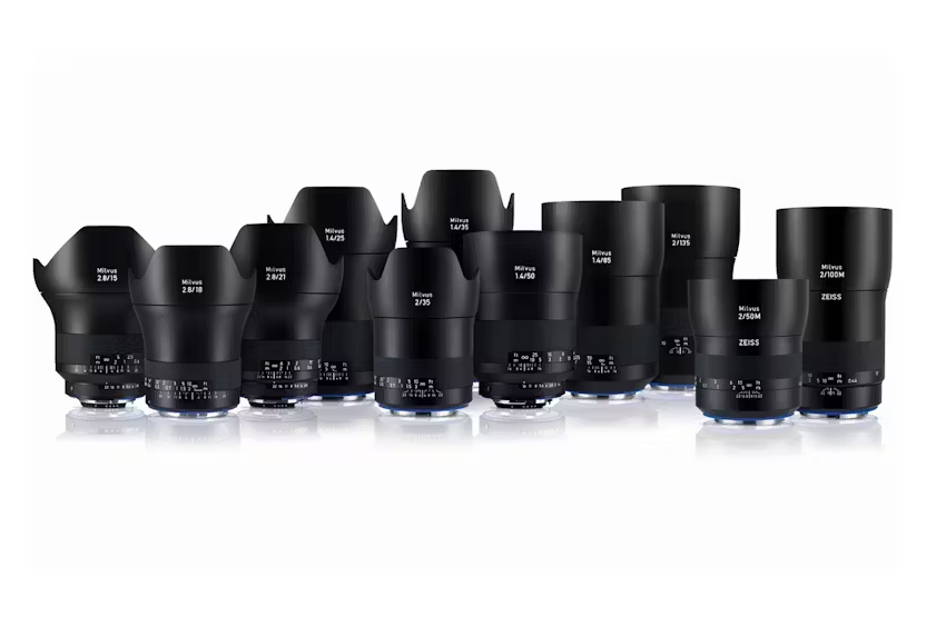 Zeiss Milvus Camera Lenses Set 21mm, 35mm, 50mm, 85mm