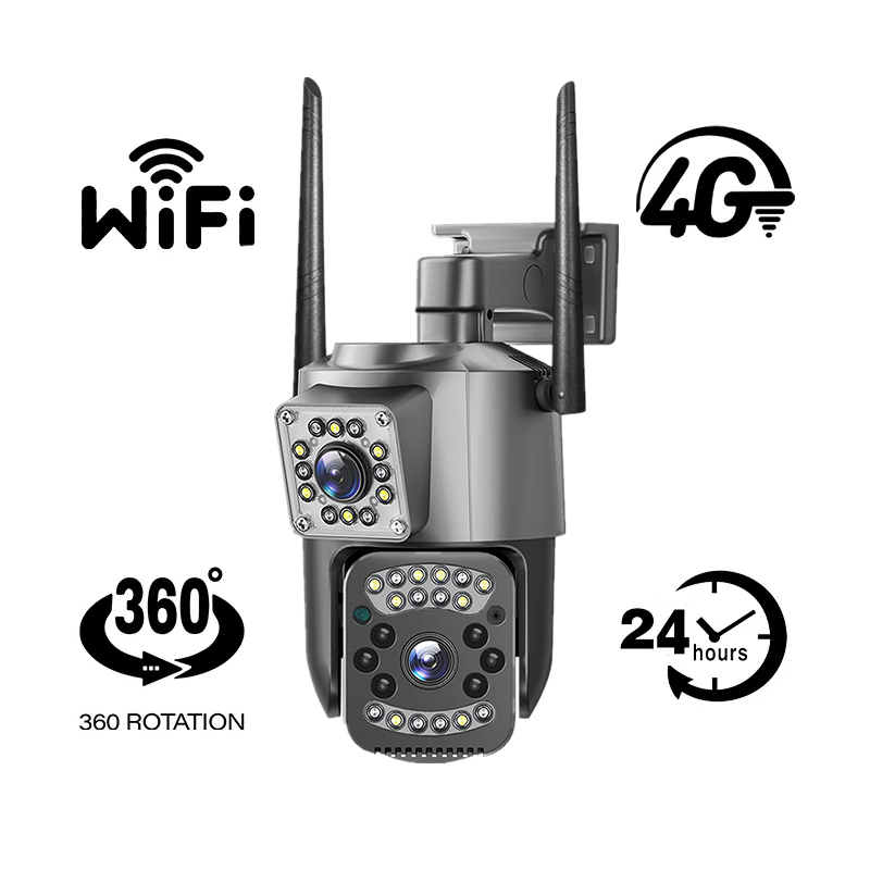 VRT-SC03-L Without 4G Indoor & Outdoor Security Camera with 2.5inch dual camera 