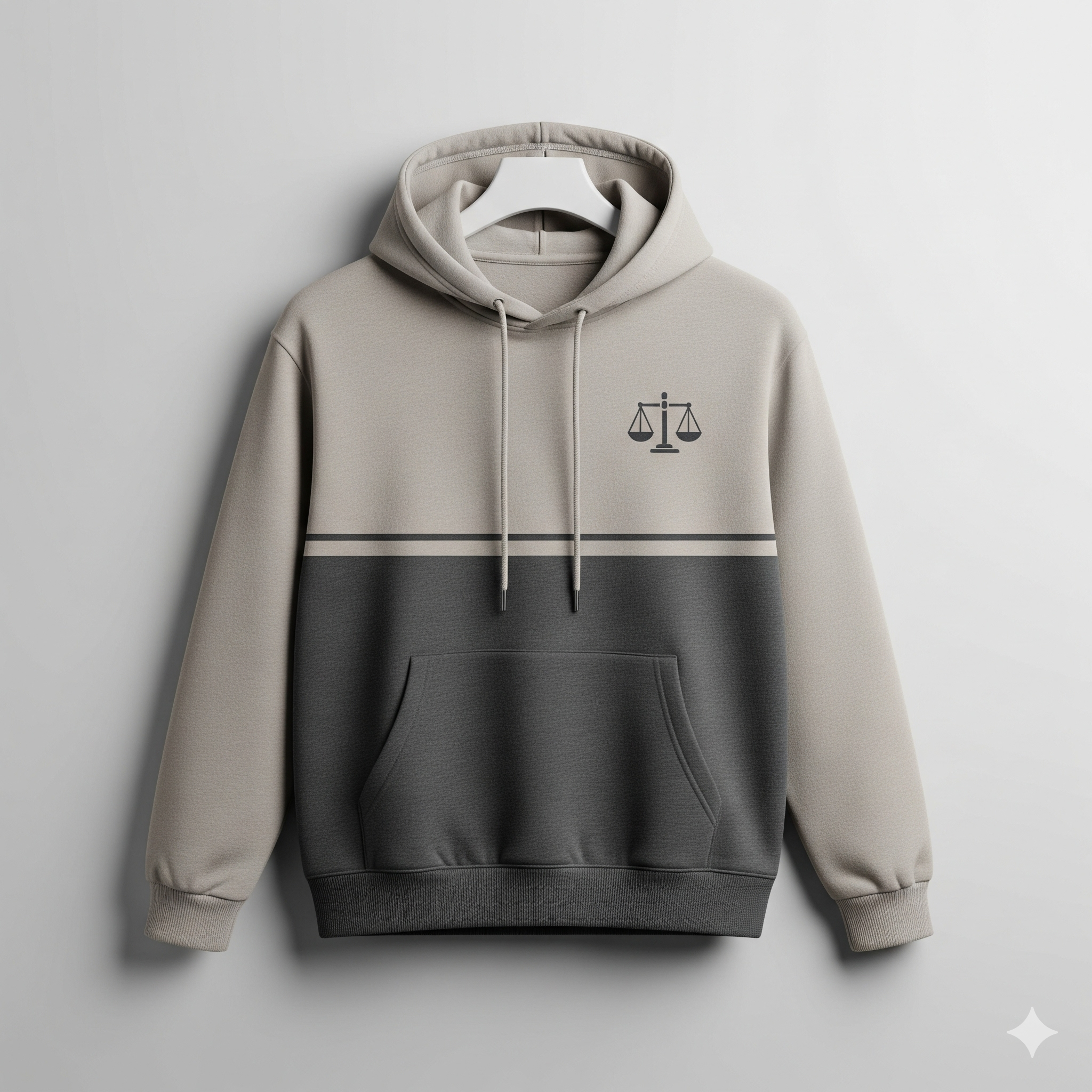 Two-Tone Scales of Justice Hoodie