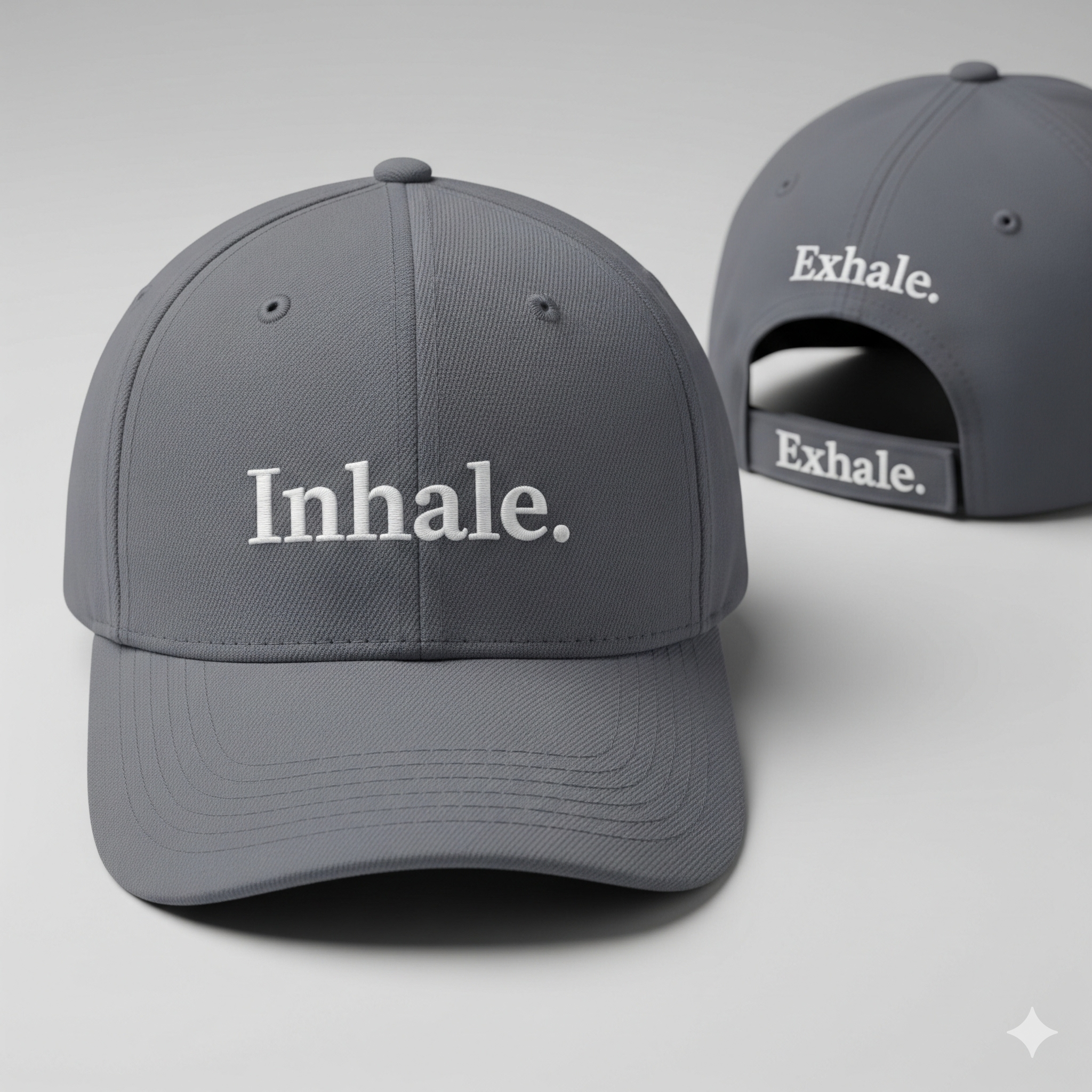 Inhale/Exhale Motivational Cap