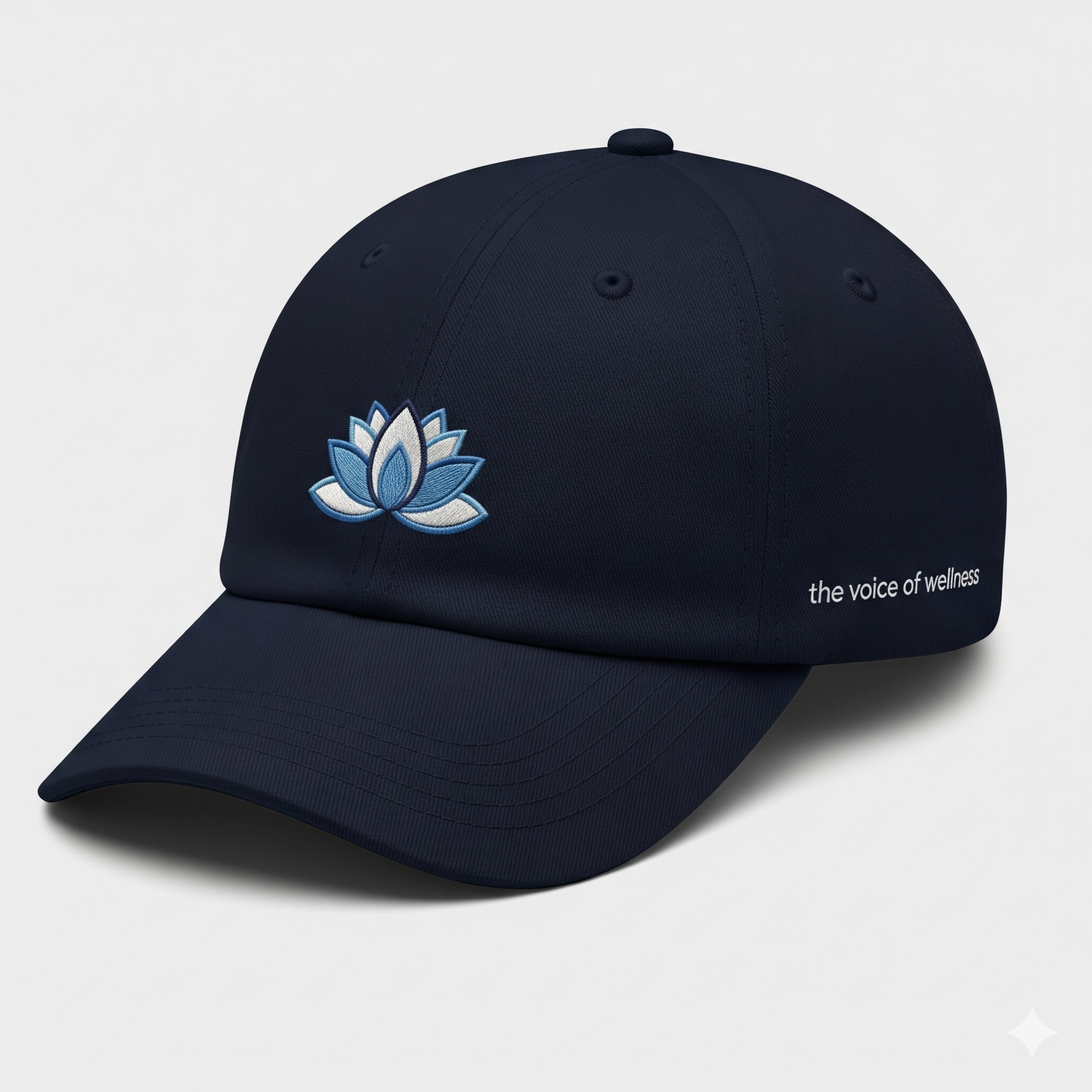 Lotus Embroidered Baseball Cap