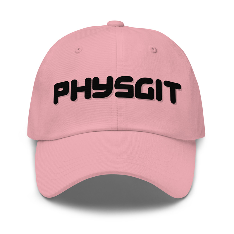 Physgit Classic Dad Hat (Black Logo)