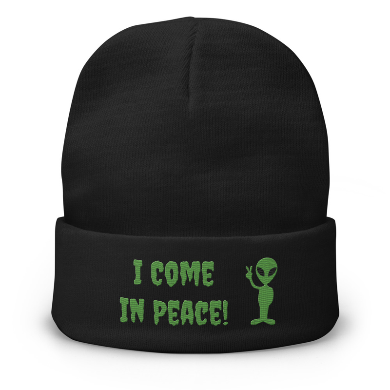 I Come In Peace! Knit Beanie