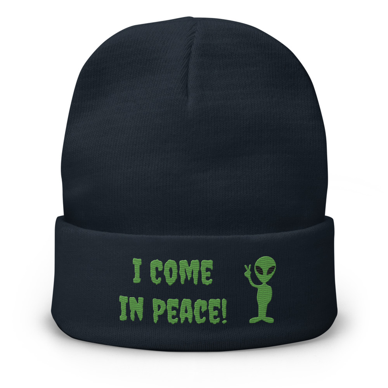 I Come In Peace! Knit Beanie