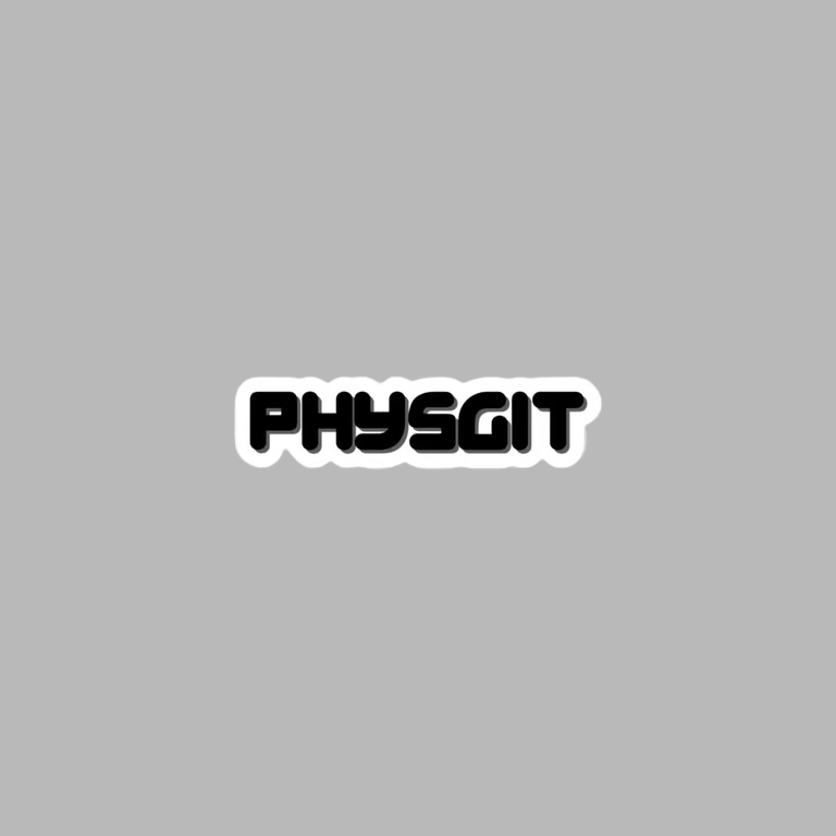 Physgit Kiss-Cut Stickers (White)
