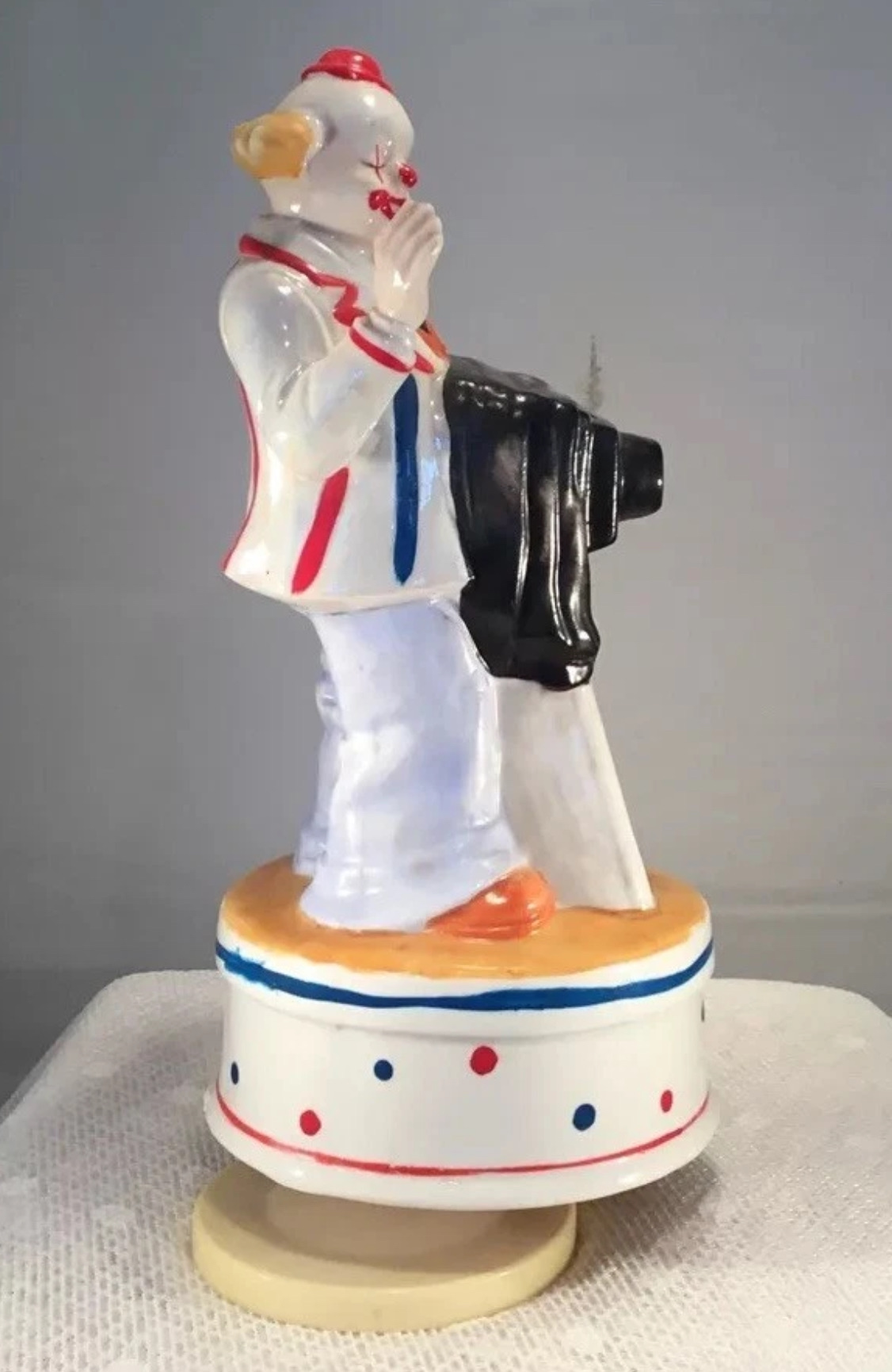 Clown W/View Camera On Tripod And Music Box