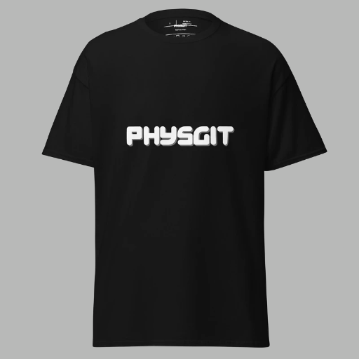 Physgit Unisex Classic T-Shirt (Black)