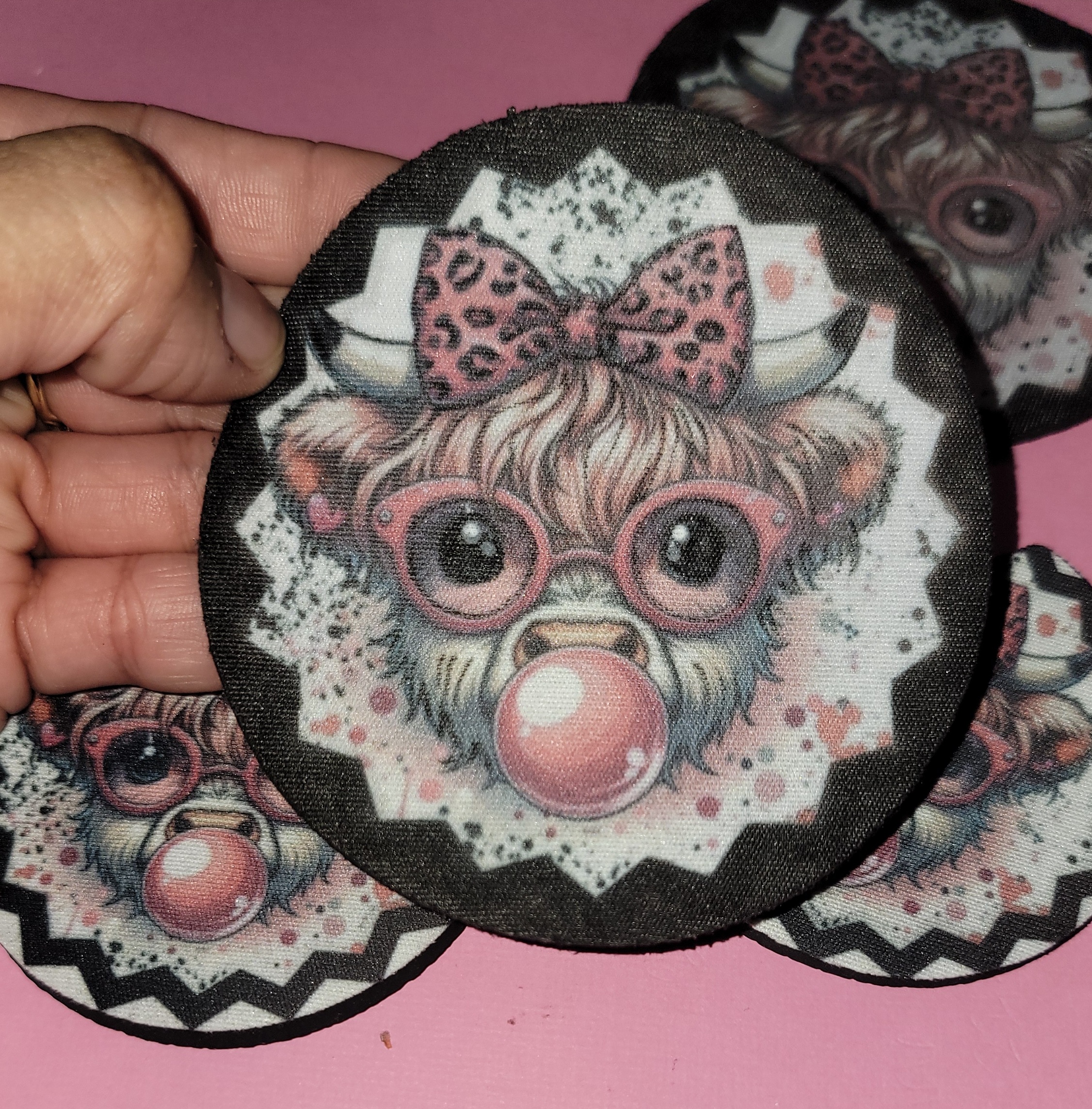 Cute Cow Car/home coasters