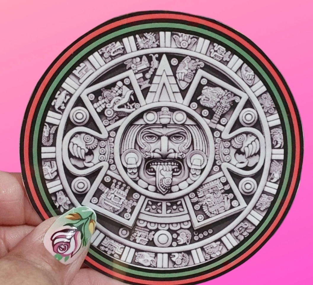 Aztec Calendar Decorative sticker