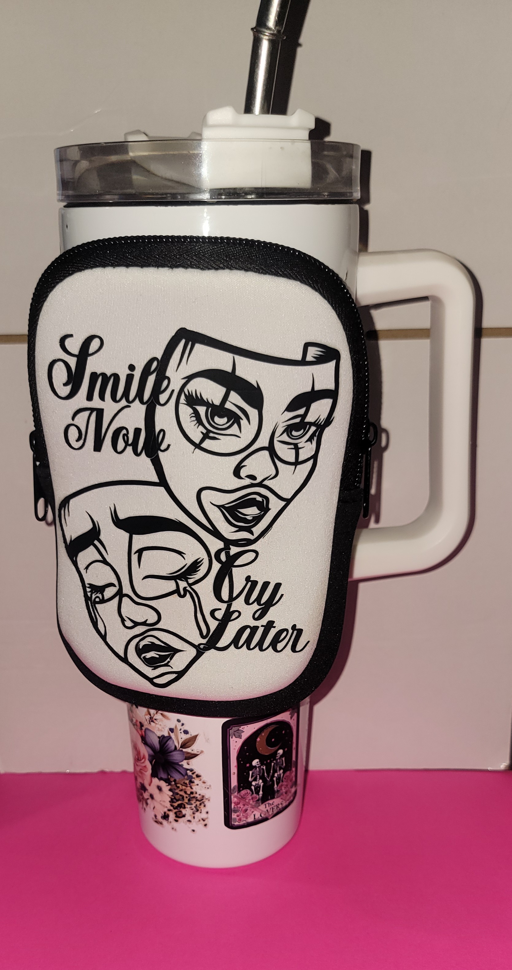 Smile Now Cry Later Zipper Pouch