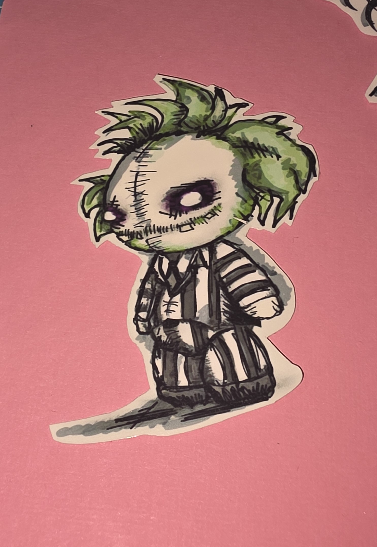 Handdrawn Creepy halloween Stickers