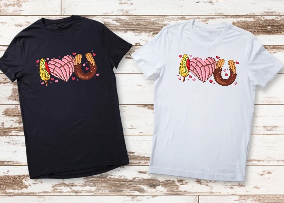 "I love you" elote,concha and churro Sweet Treats T-Shirt